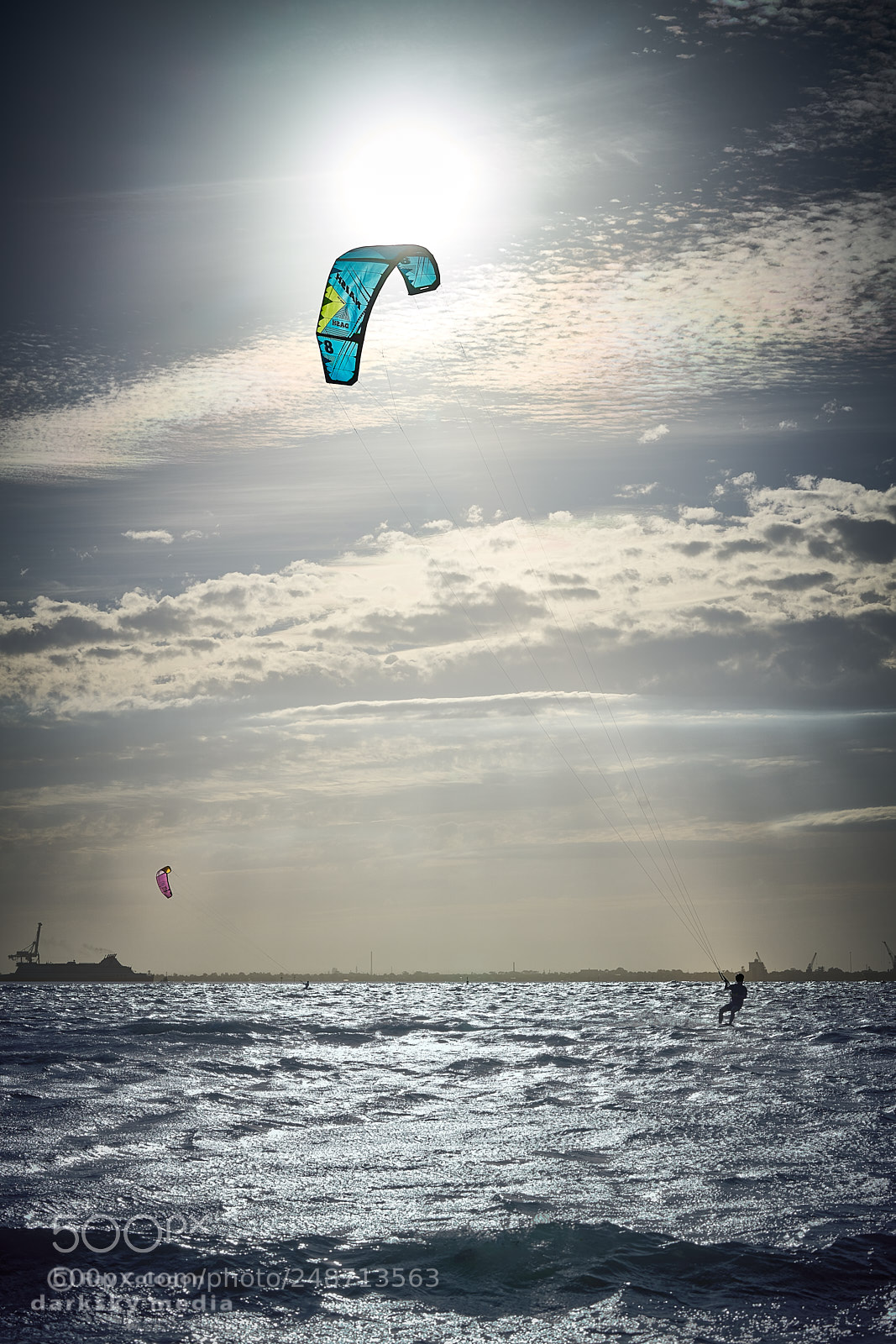Sony a7R III sample photo. Sun kite rider photography