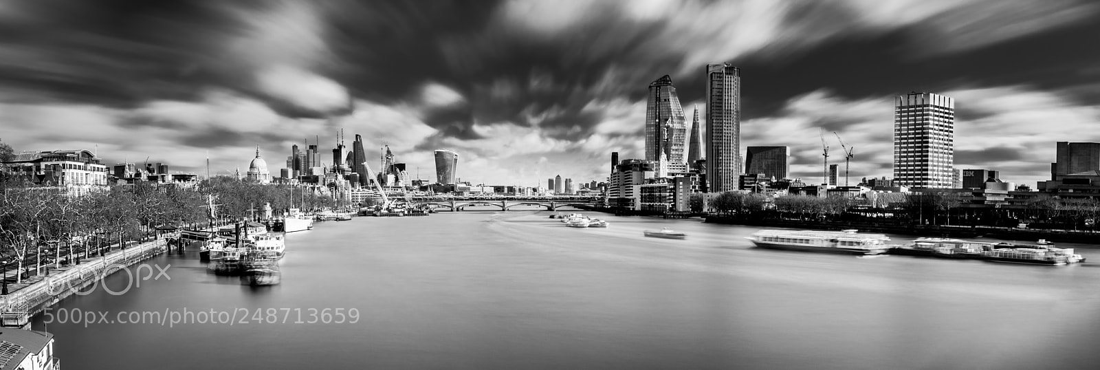 Fujifilm X100S sample photo. London pano photography