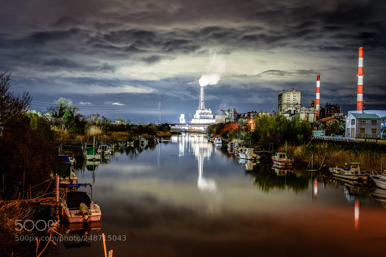 Nikon D810 sample photo. Night industrial landscape in photography
