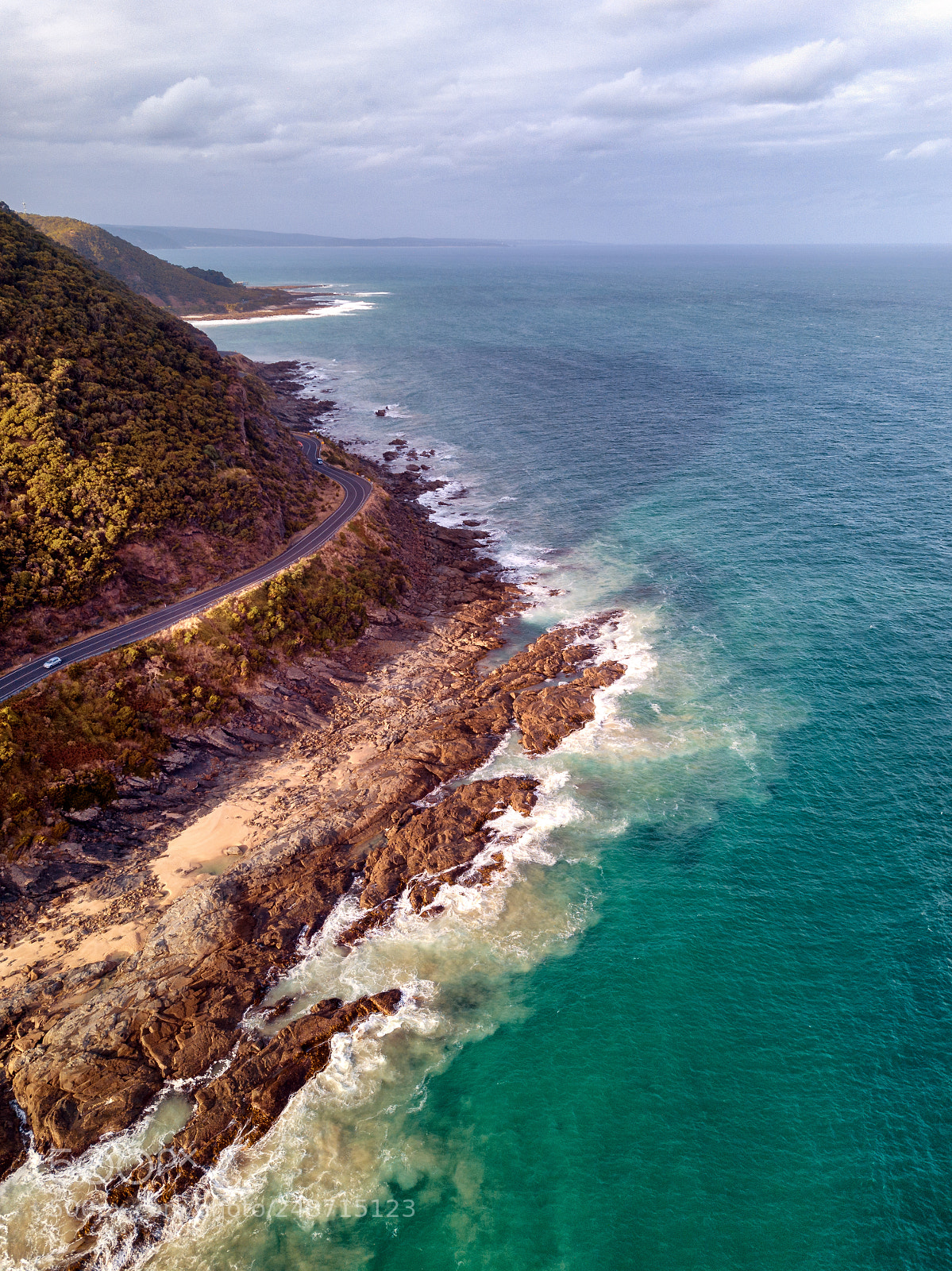 DJI FC220 sample photo. Stunning coastal roads photography