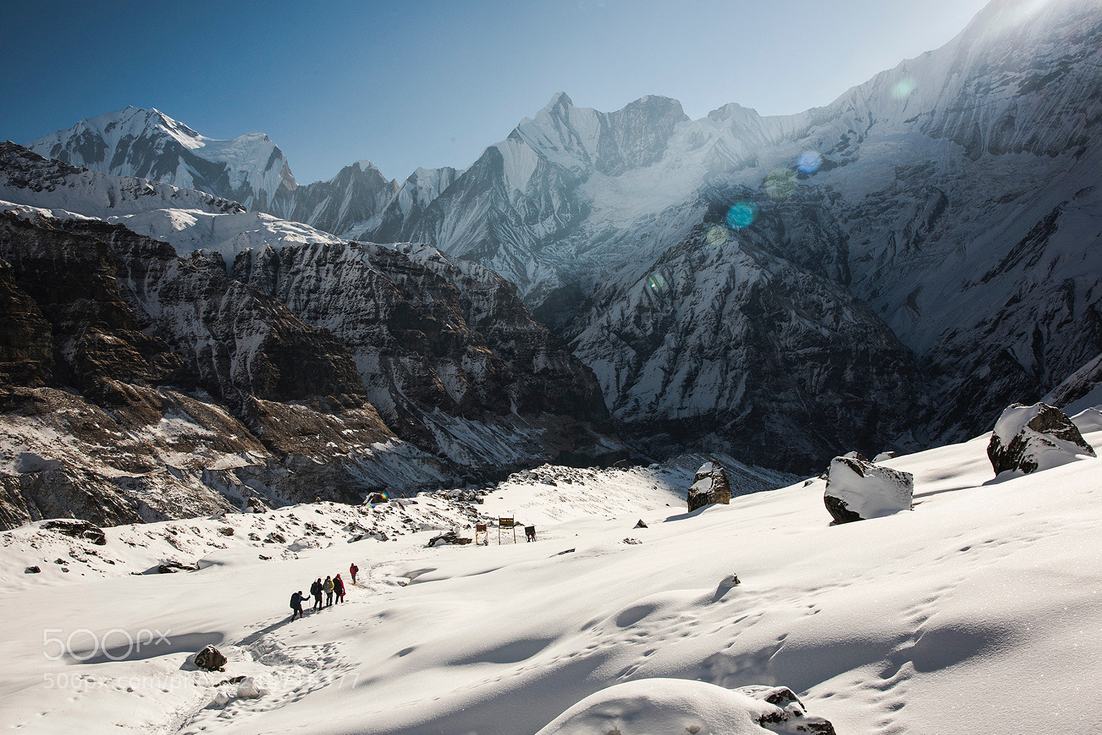 Nikon D810 sample photo. Abc trekking in nepal . photography
