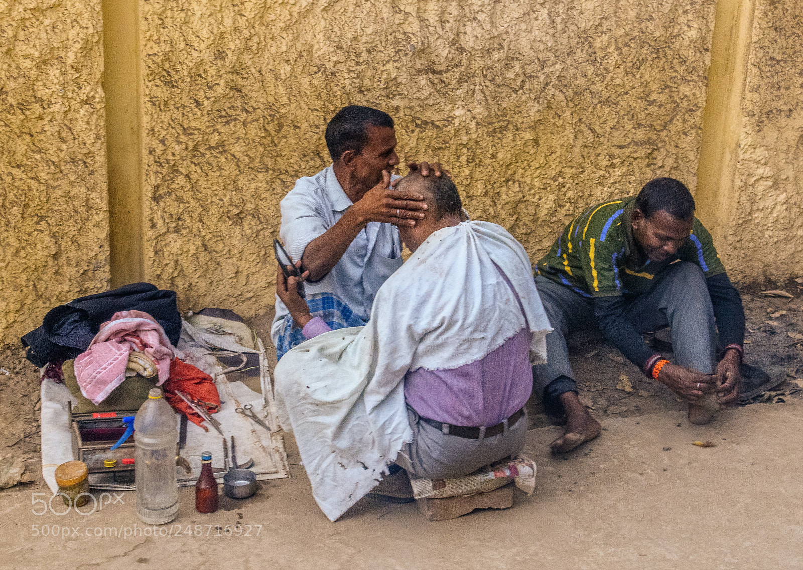 Nikon D850 sample photo. Haircut in varanasi photography