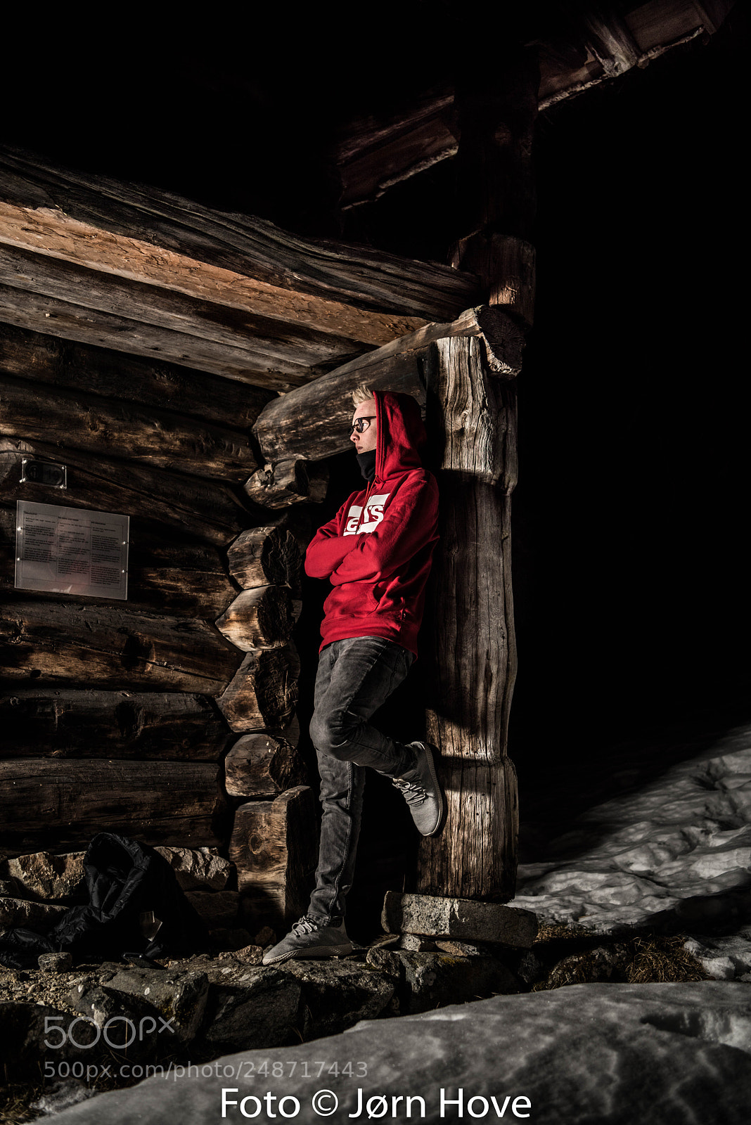 Nikon D810 sample photo. Cold norwegian night photography