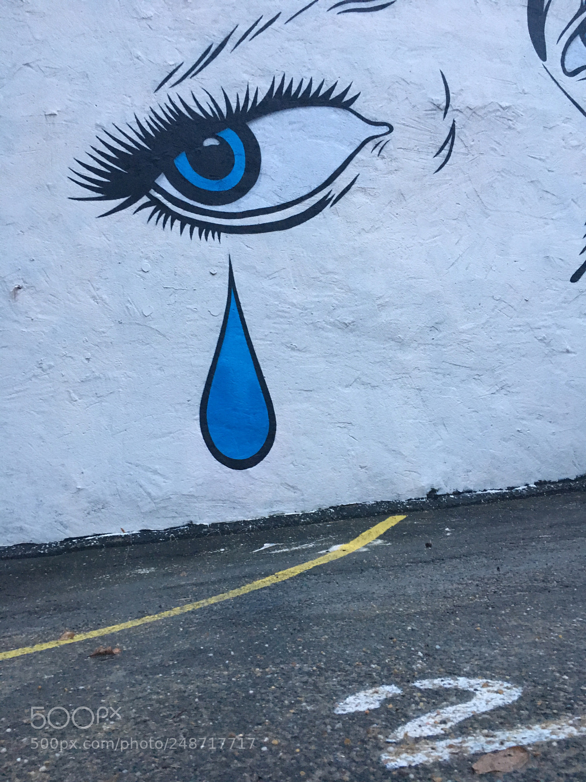 Apple iPhone 6s sample photo. Tears on pavement photography
