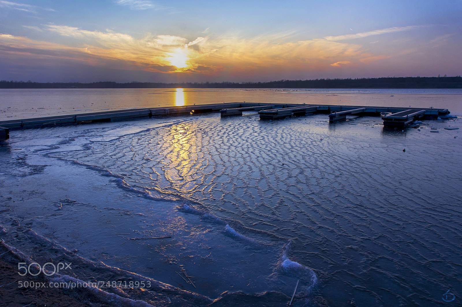 Canon EOS 60D sample photo. Frozen lake photography