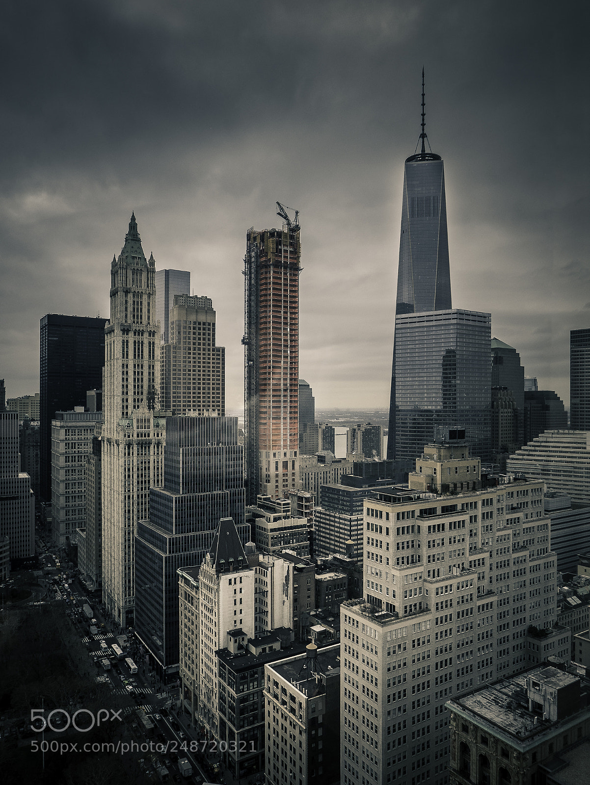 Leica D-Lux (Typ 109) sample photo. Woolworth building & freedom tower photography