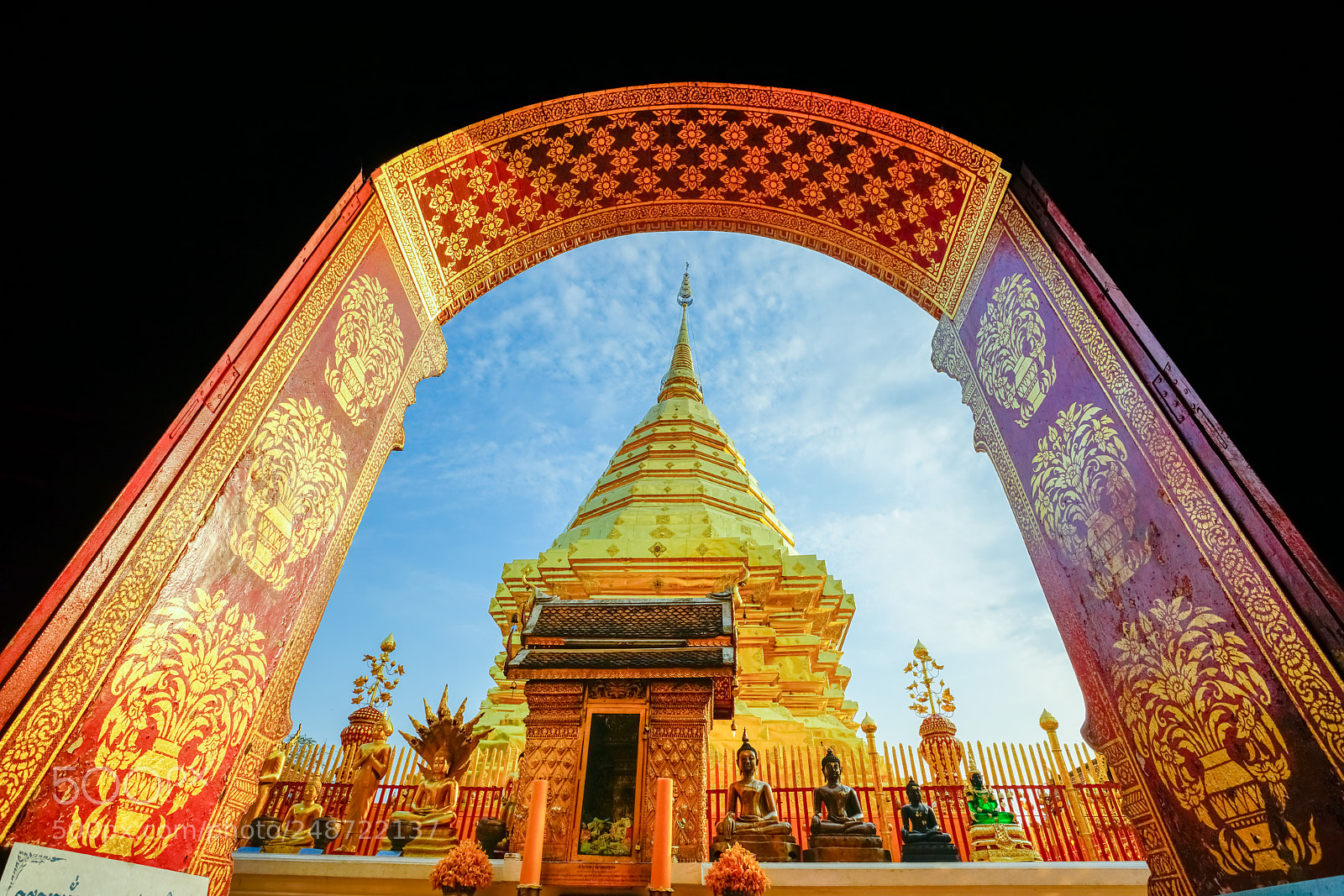 Sony a7R II sample photo. Wat phrathat doi suthep photography
