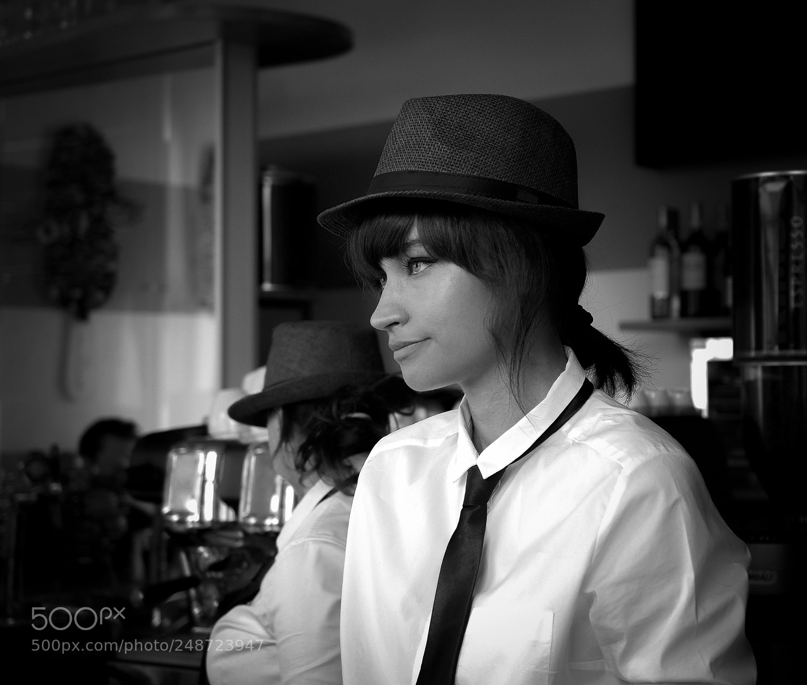 Nikon D80 sample photo. Barista photography