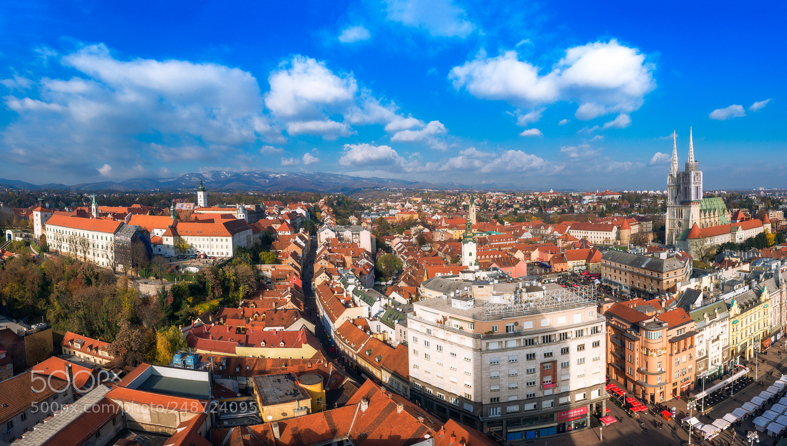 Nikon D610 sample photo. Panoramic view of zagreb photography