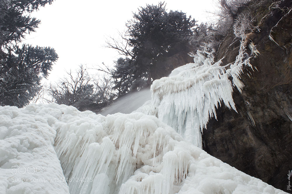 Canon EOS 550D (EOS Rebel T2i / EOS Kiss X4) sample photo. Frozen waterfall photography