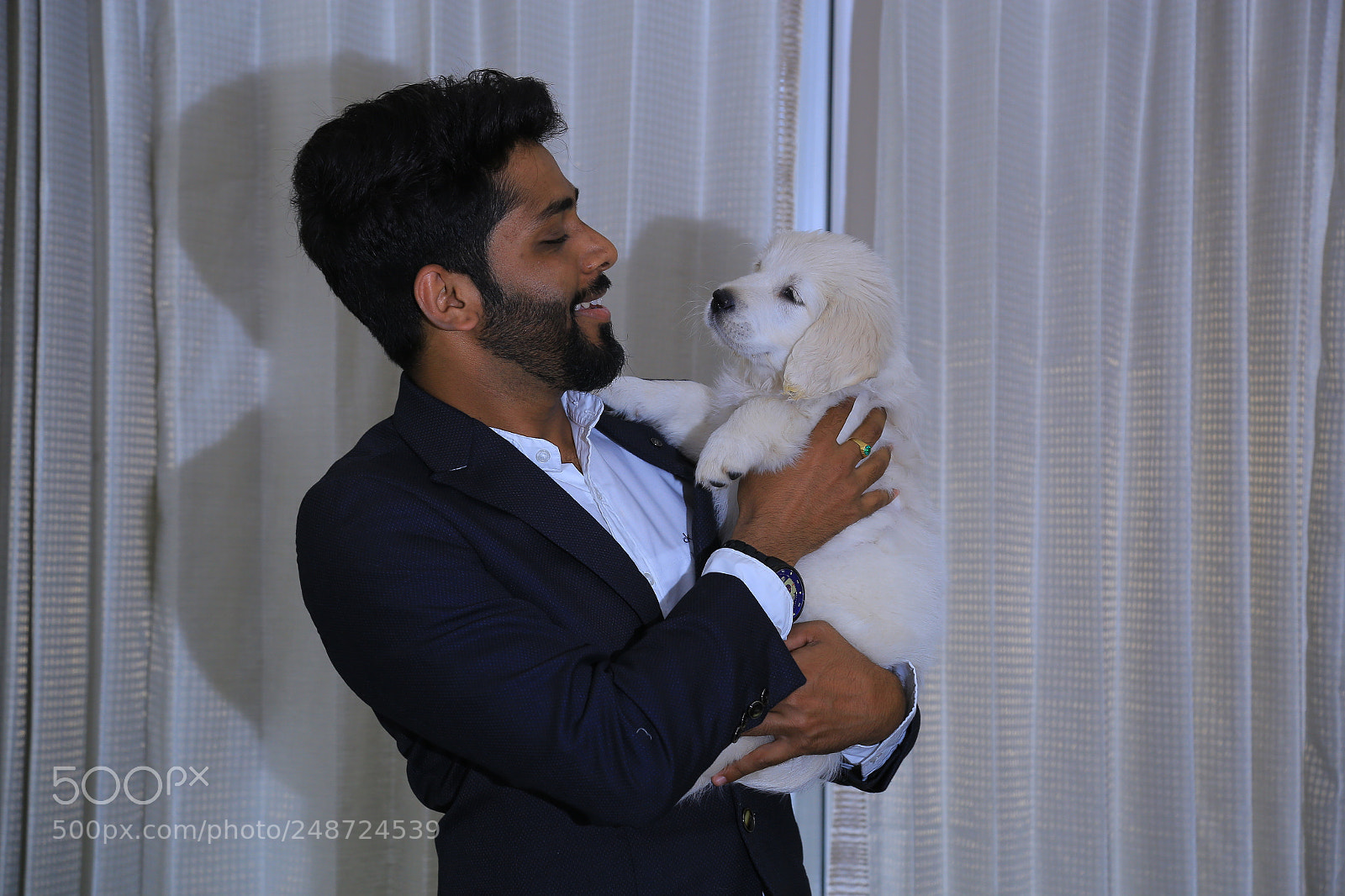Canon EOS 6D + Canon EF 24-105mm F4L IS USM sample photo. My white retriever puppy photography