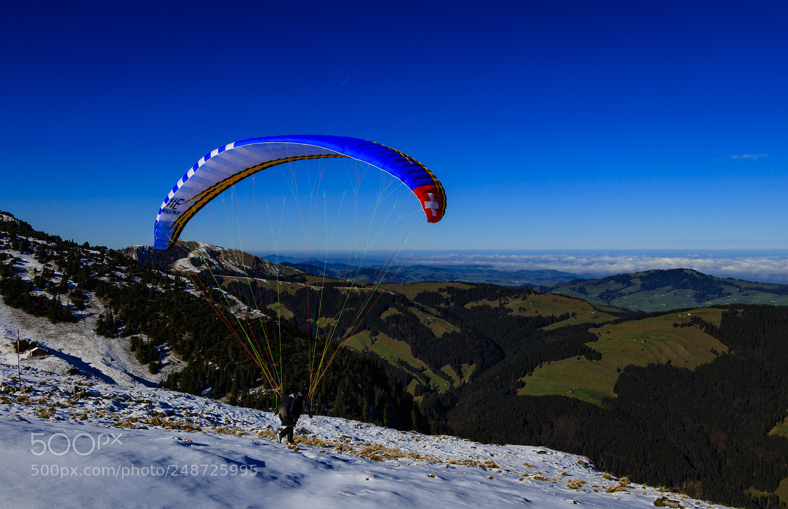 Canon EOS 80D sample photo. Paraglider photography