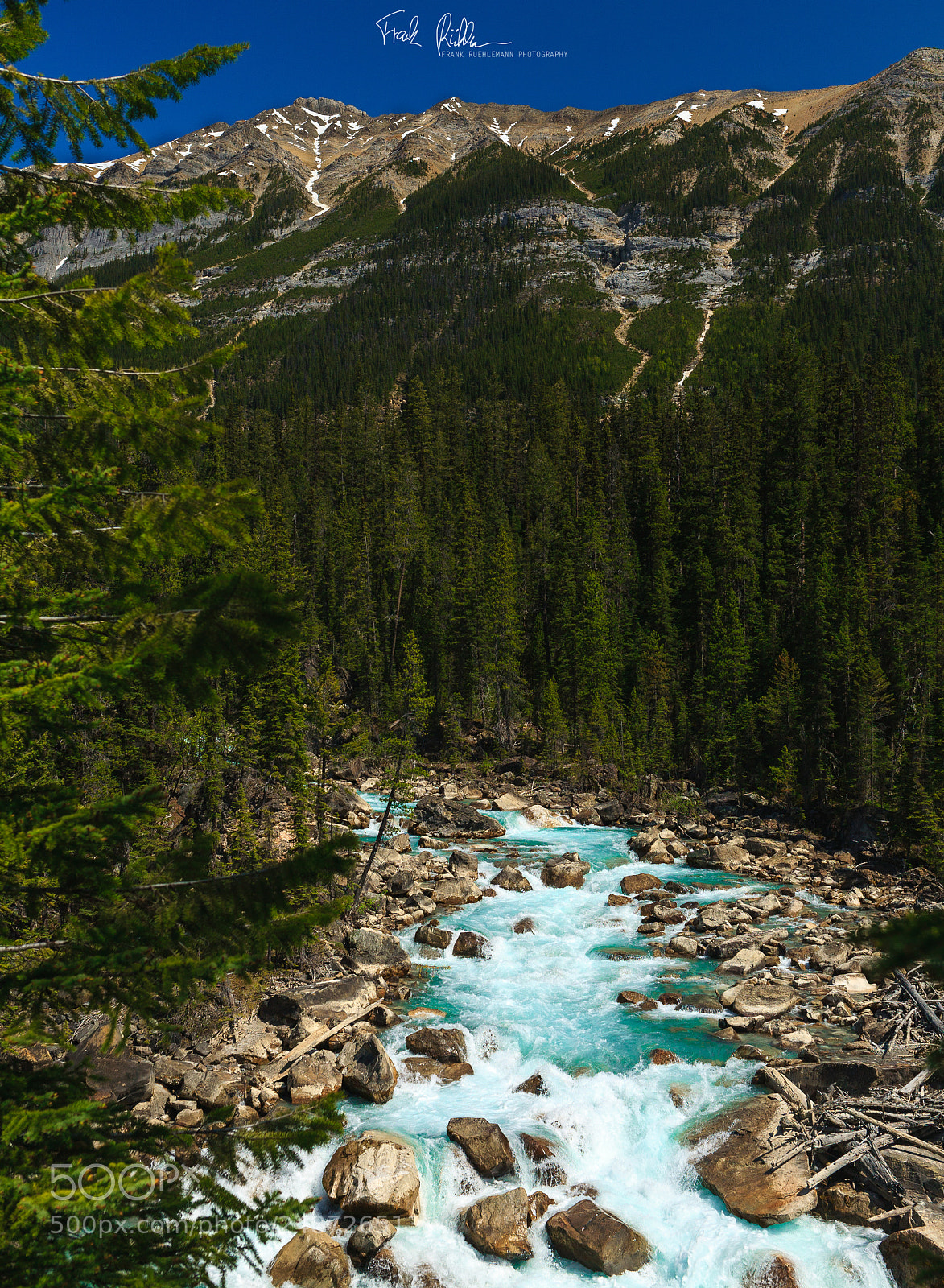 Canon EOS 5D sample photo. Aquamarine colored water running photography