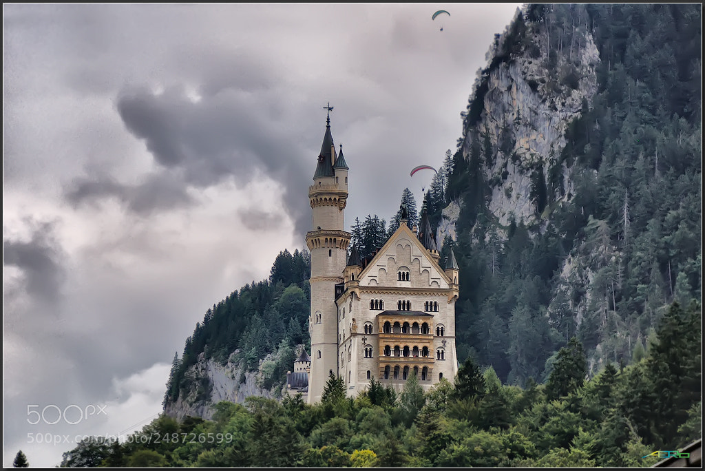Nikon D90 sample photo. Neuschwanstein royal castle in photography