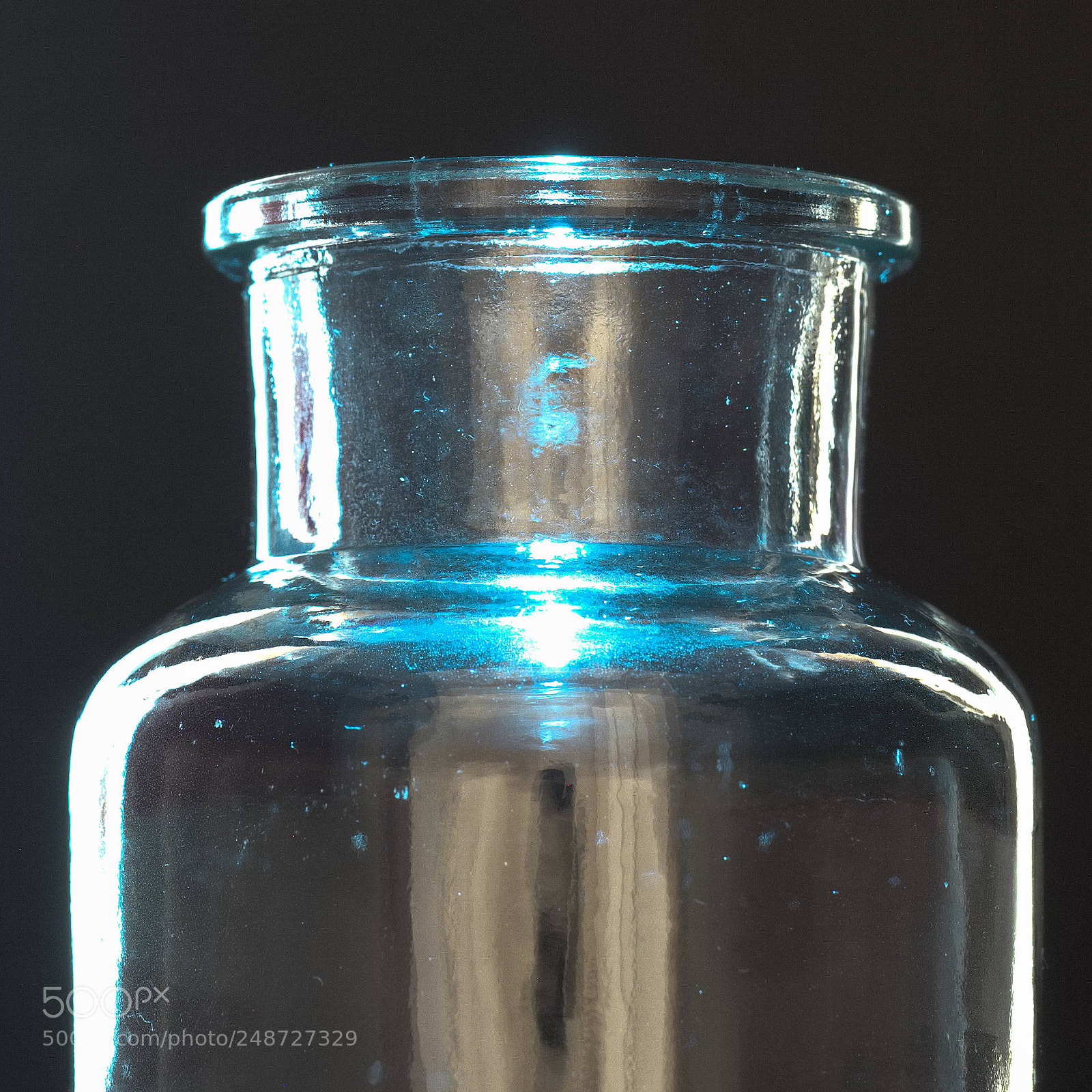Panasonic Lumix DMC-G6 sample photo. Bottle with blue lights photography