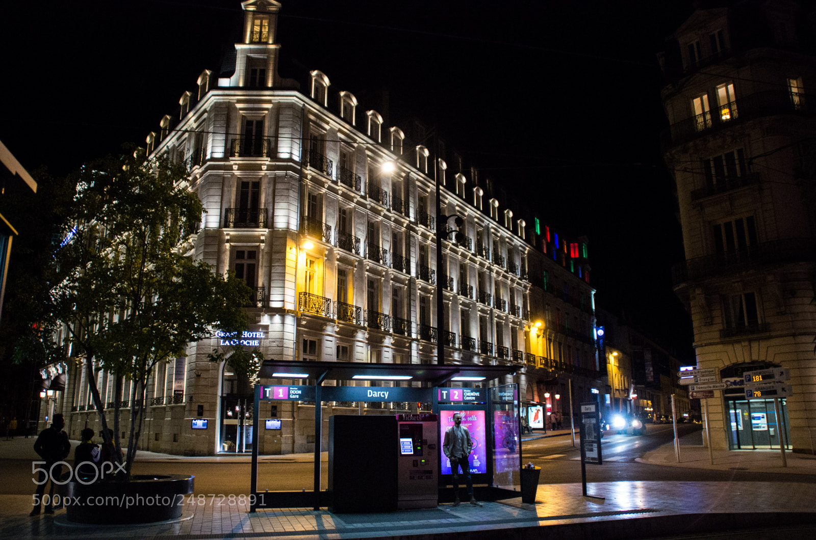 Pentax K-5 sample photo. Dijon at night photography