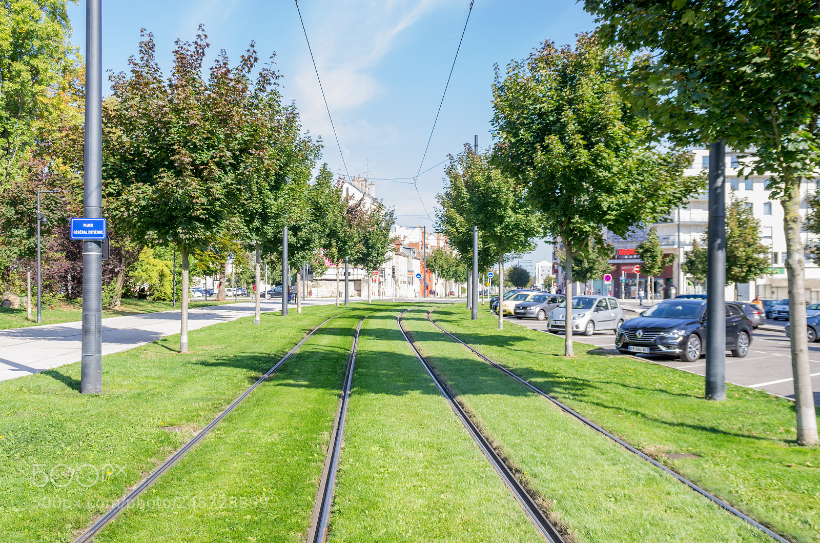 Pentax K-5 sample photo. Tram track photography