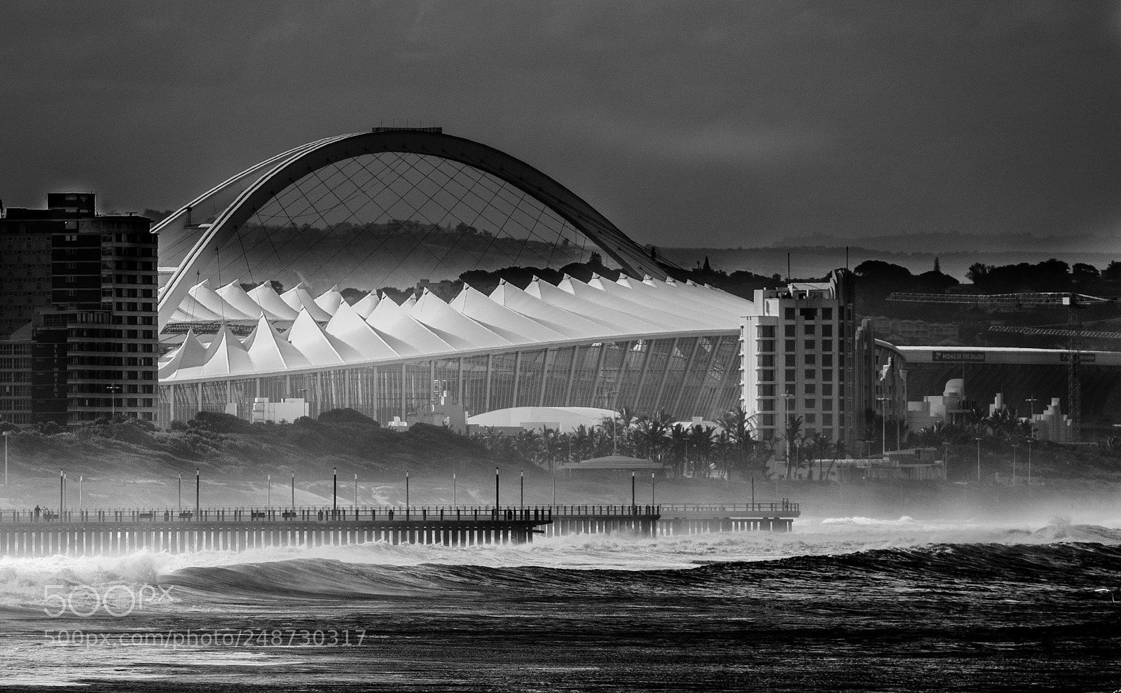 Canon EOS 7D Mark II sample photo. Spotlight on moses mabhida photography