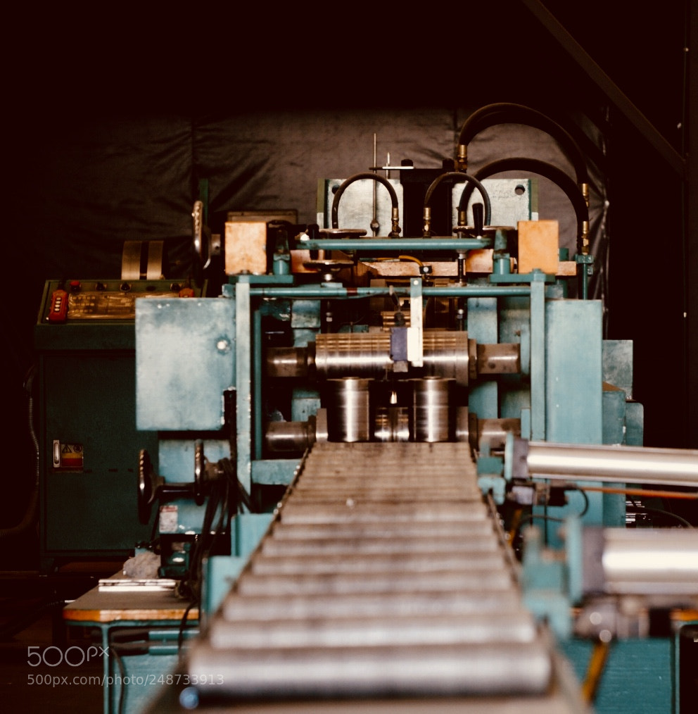 Sony a6000 sample photo. Cold form rolling equipment photography