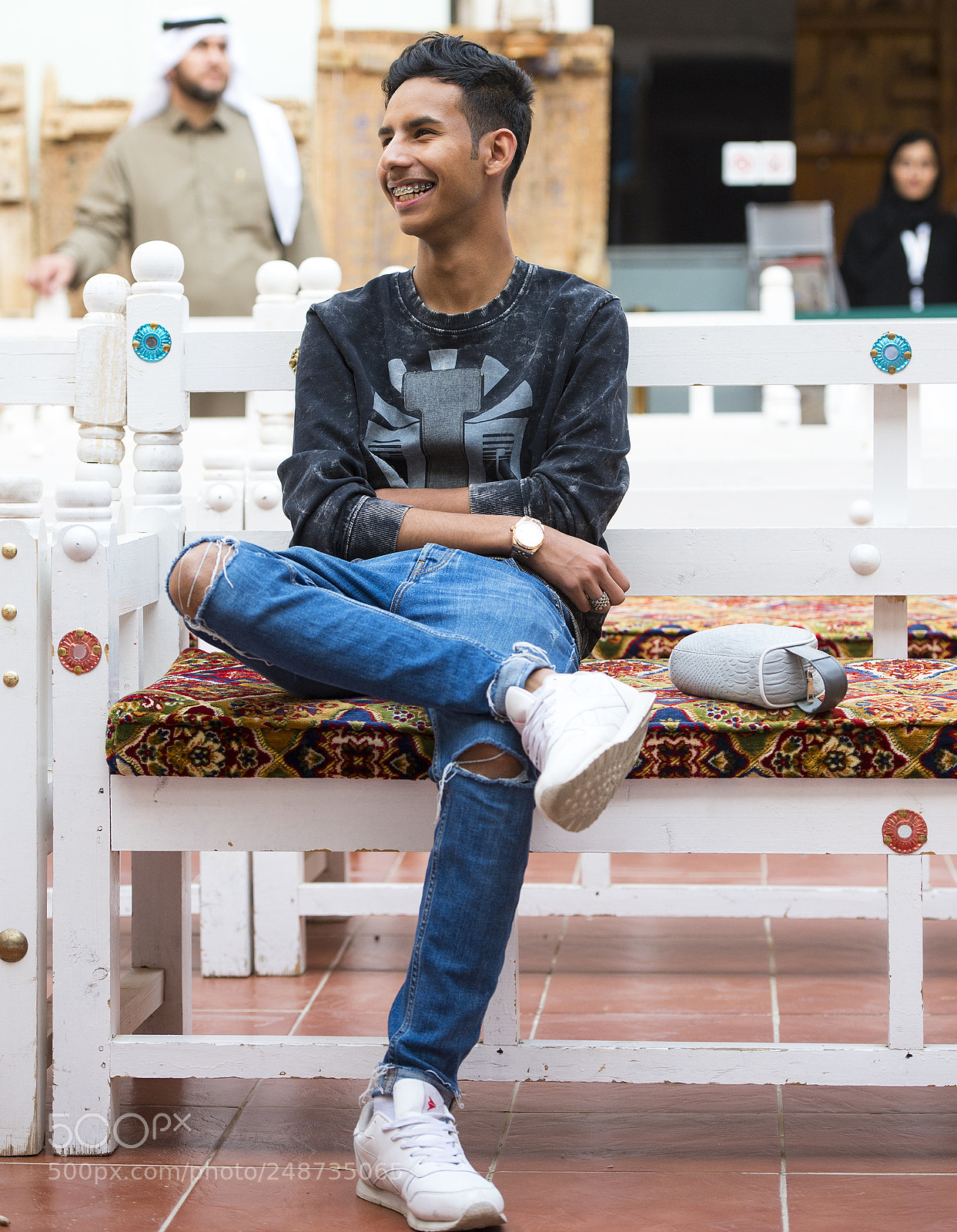 Nikon D4 sample photo. صورة احد الشباب المشاركين في متحف الحمدان. الرياض 2018 م photography