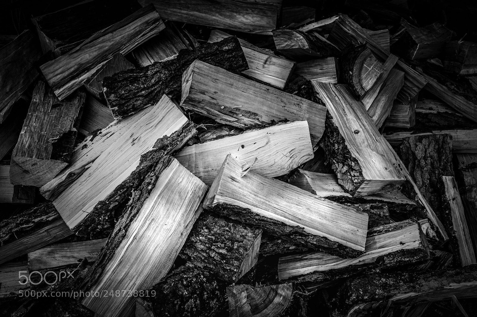 Nikon D7100 sample photo. Firewood photography