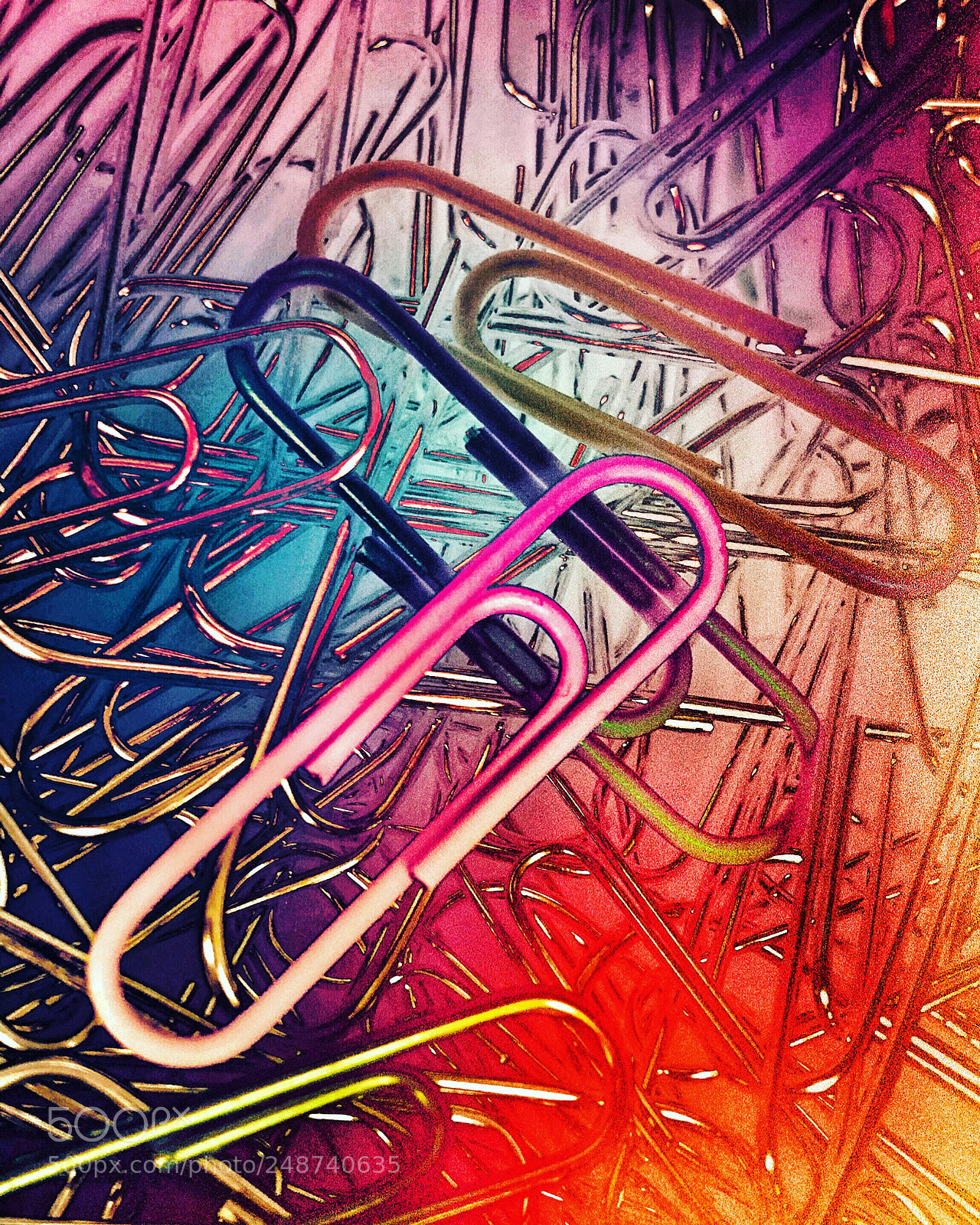 Apple iPhone 8 Plus sample photo. Paperclip art photography