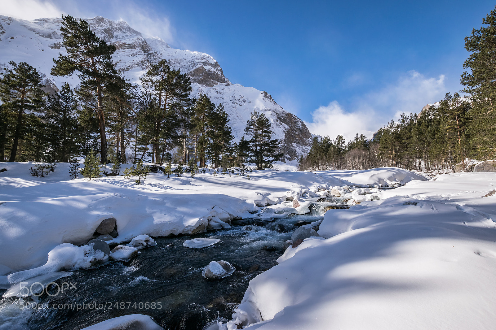 Nikon D5300 sample photo. Winter river photography