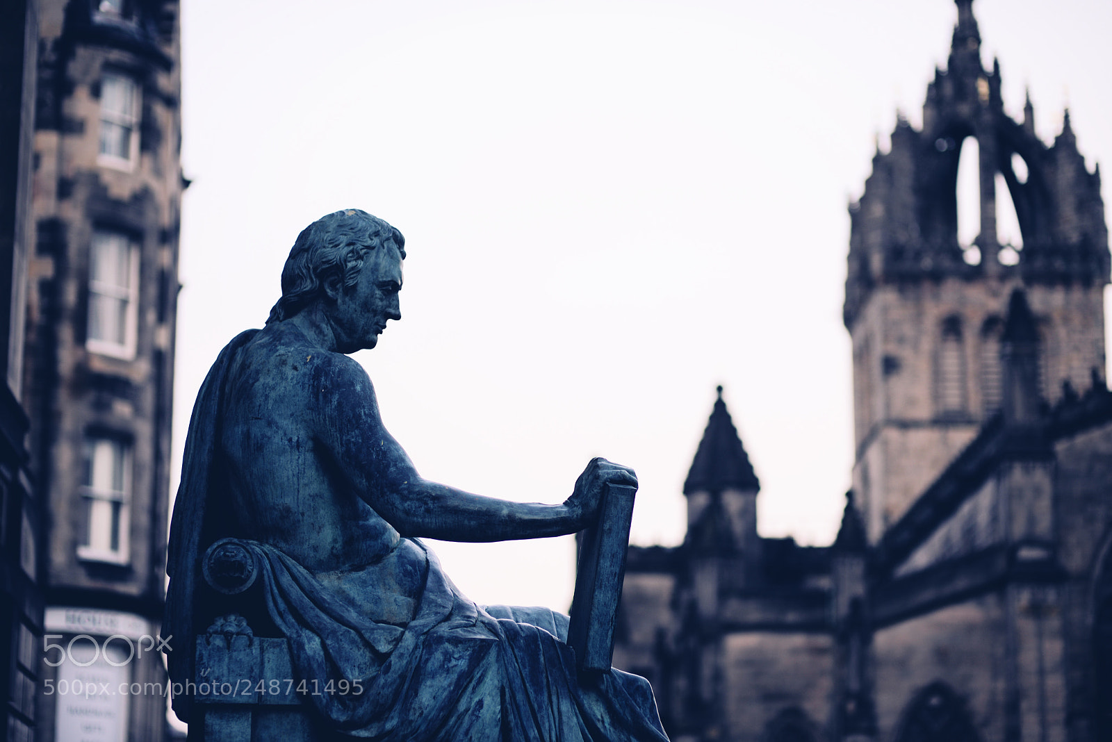 Nikon D600 sample photo. Walter scott statue photography