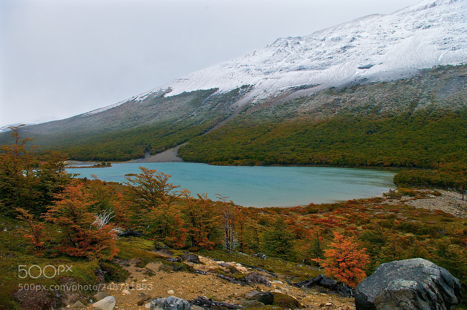 Pentax K20D sample photo. Hiking in patagonia photography