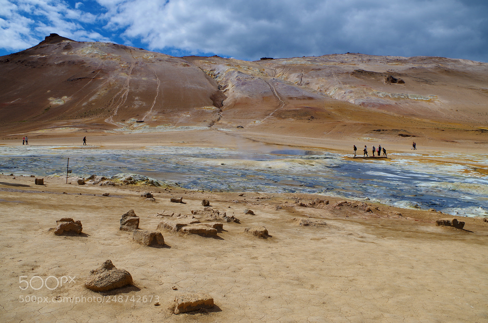 Pentax K-500 sample photo. Hverir geothermal area in photography