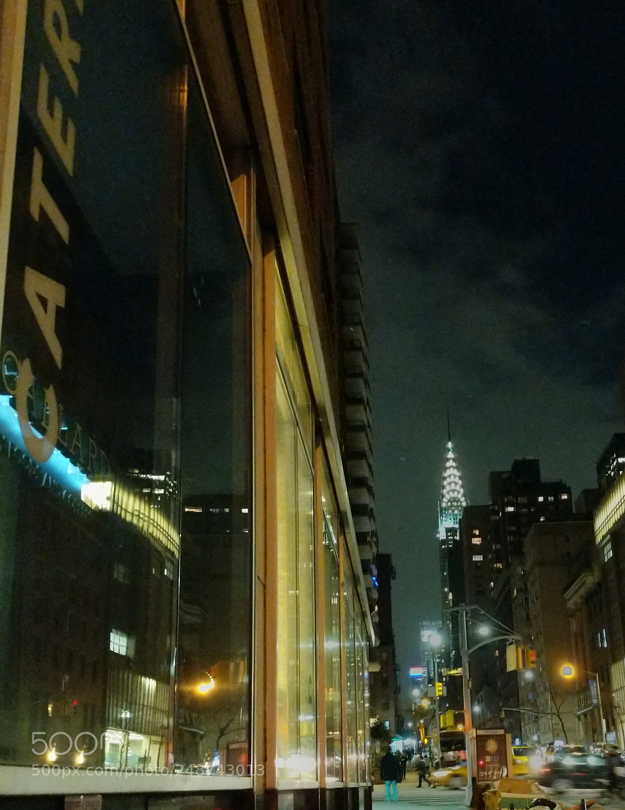 Google Pixel 2 XL sample photo. The chrysler building illuminated photography