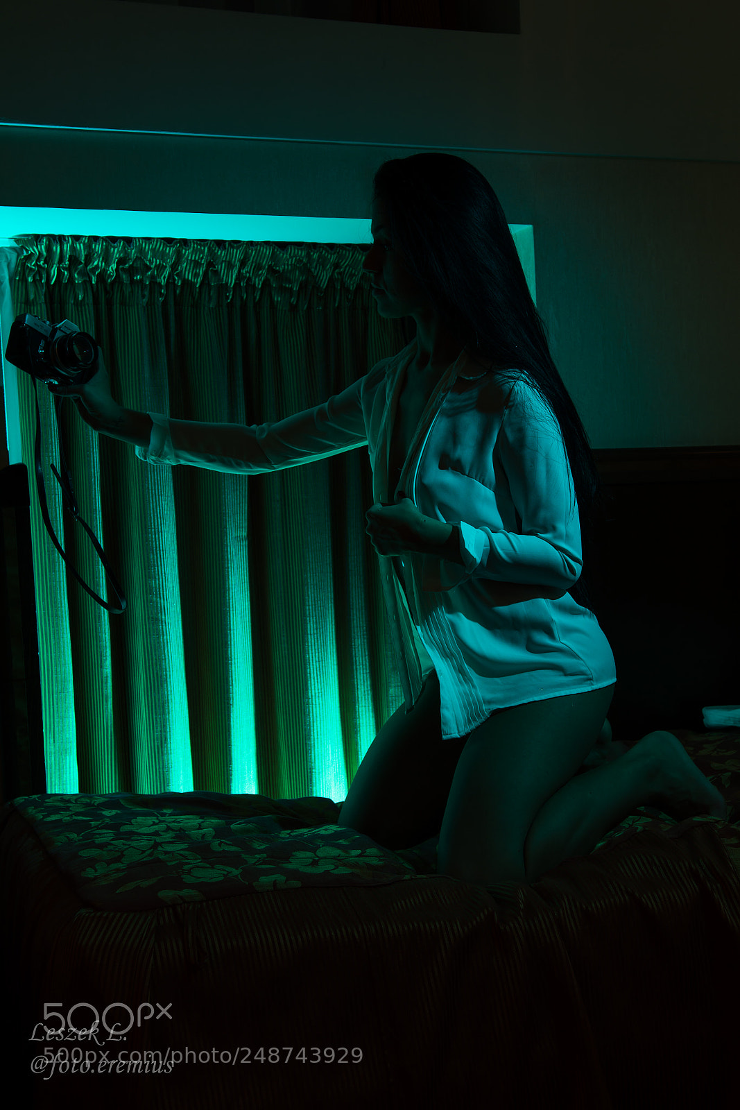 Nikon D7100 sample photo. La blue girl photography