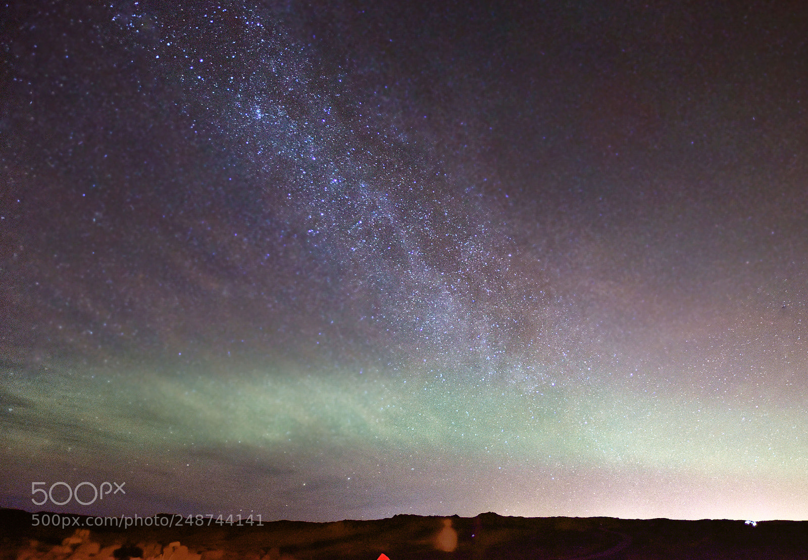 Nikon D5600 sample photo. Milky way with aurora photography