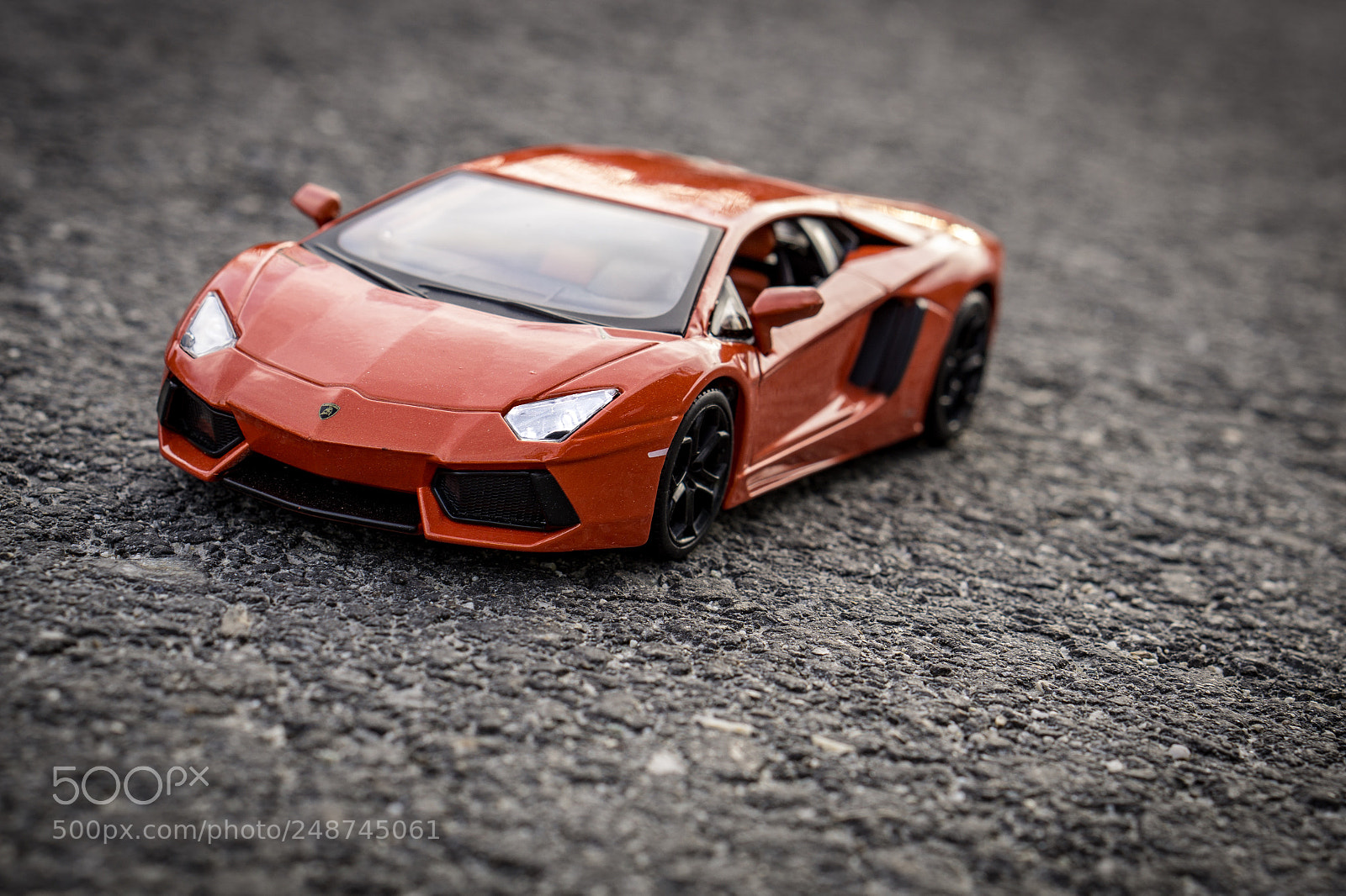 Sony a6000 sample photo. Lamborgini miniature photography