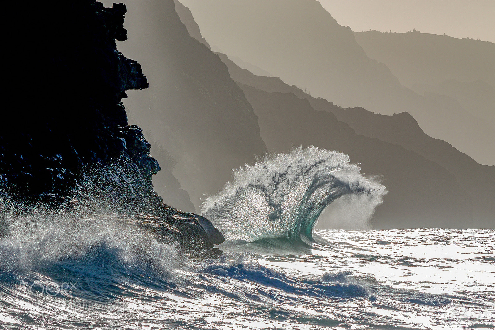 Nikon D5300 sample photo. Brandung auf kaua'i photography
