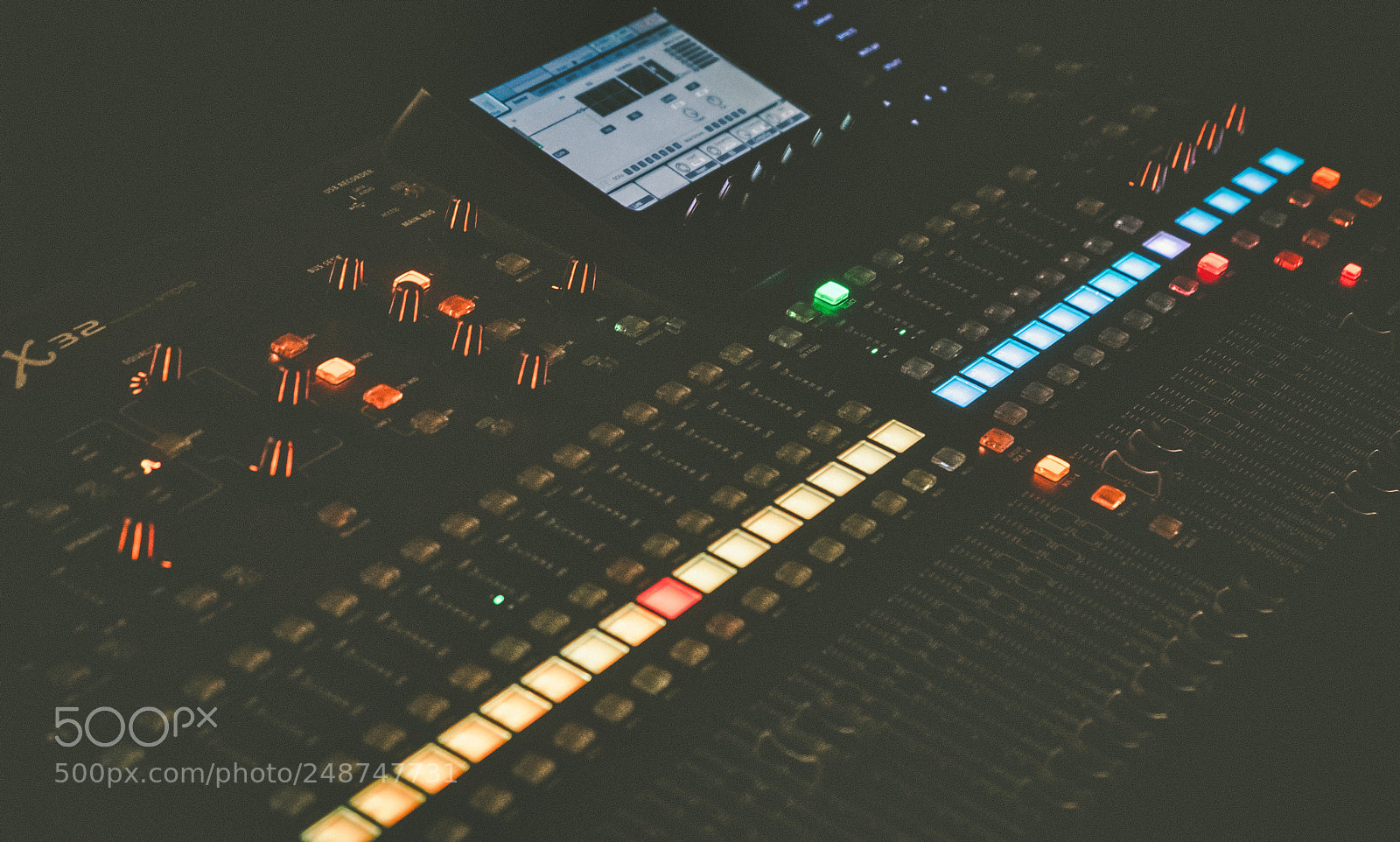 Fujifilm X-T20 sample photo. Theater lights control panel photography