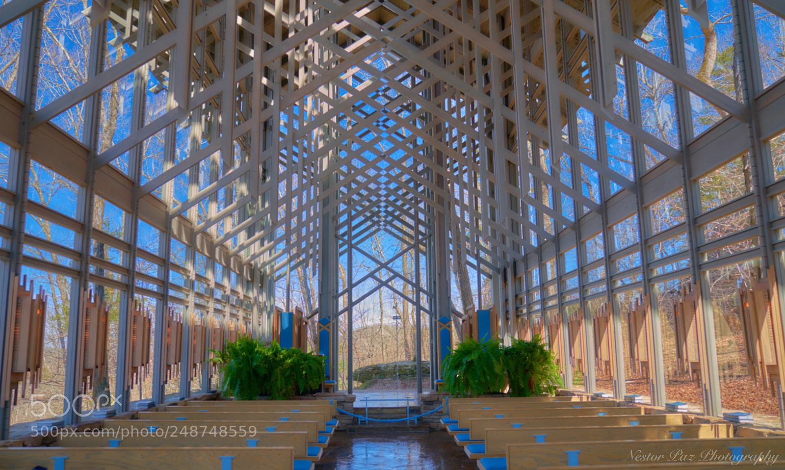 Sony a7R III sample photo. Thorncrown chapel photography