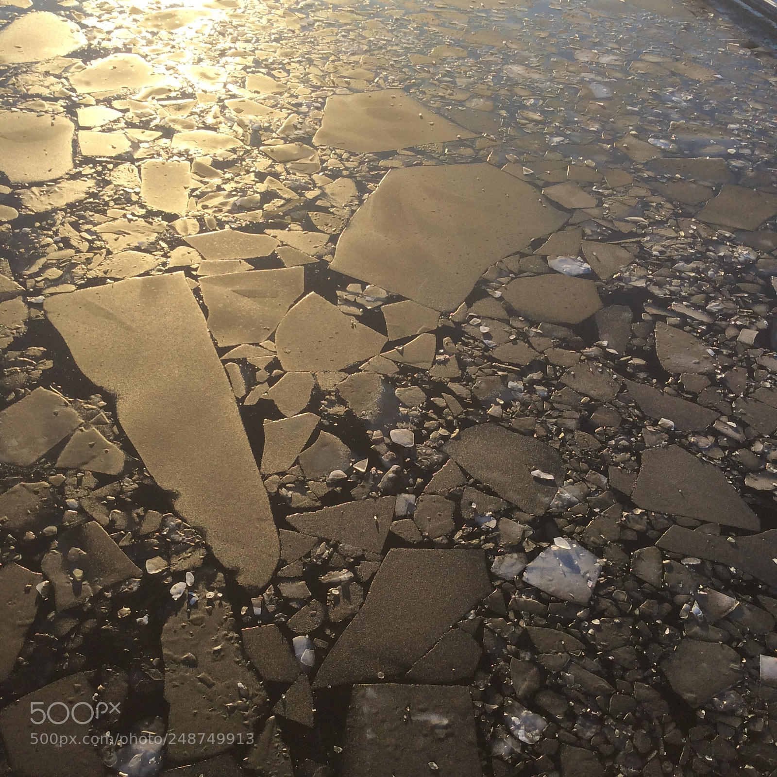 Apple iPad mini 2 sample photo. Ice reflection in stockholm photography