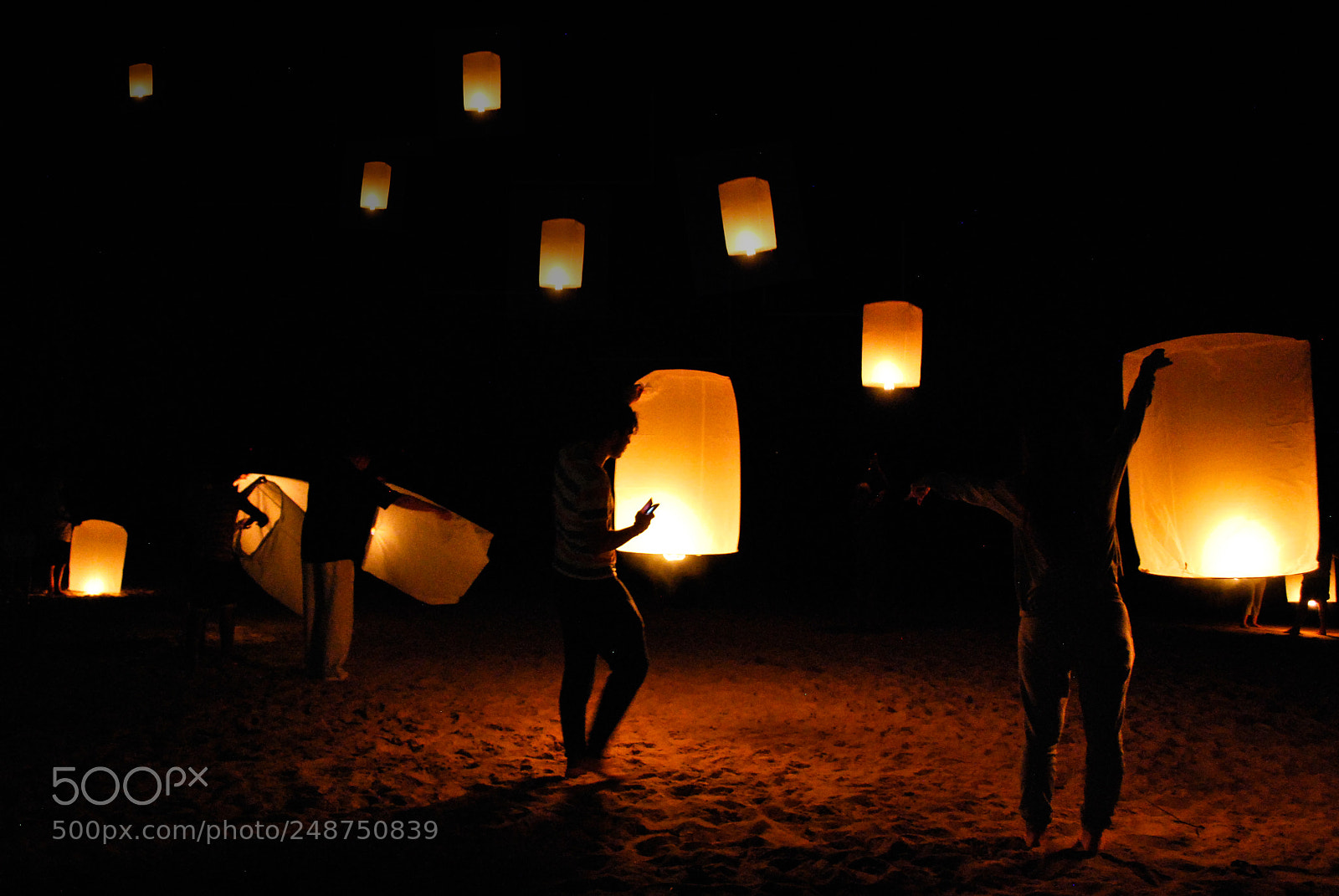 Nikon D60 sample photo. Fire lights photography