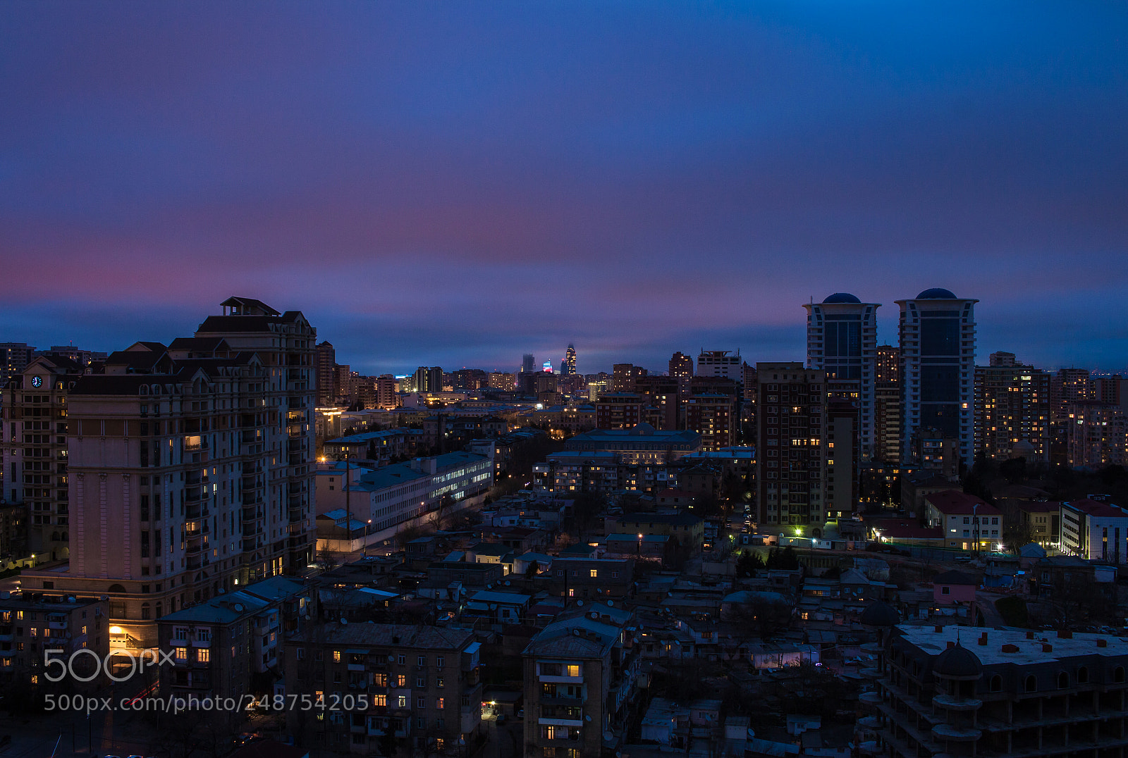 Canon EOS M sample photo. Baku, evening photography
