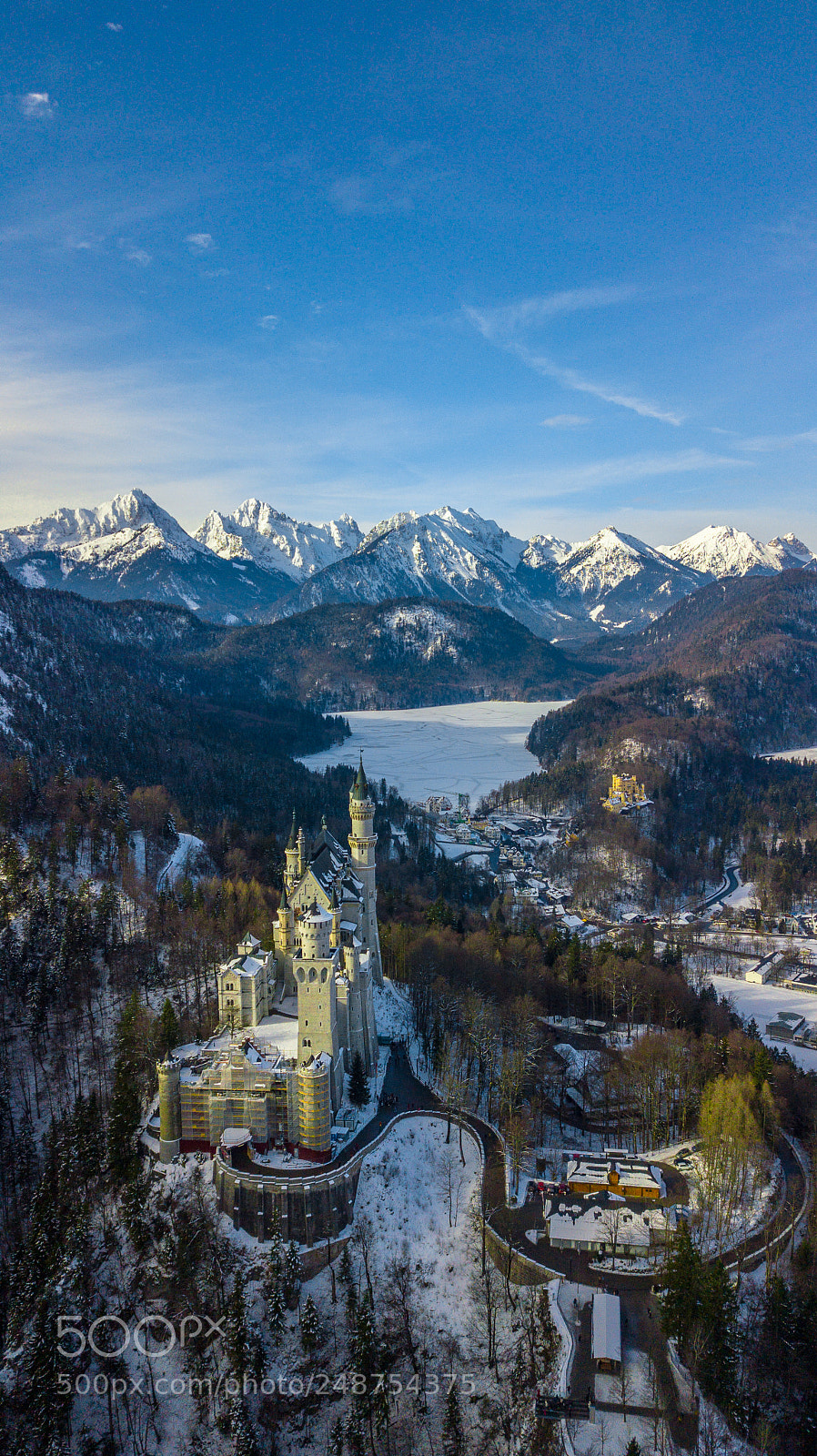 DJI FC220 sample photo. Neuschwanstein photography