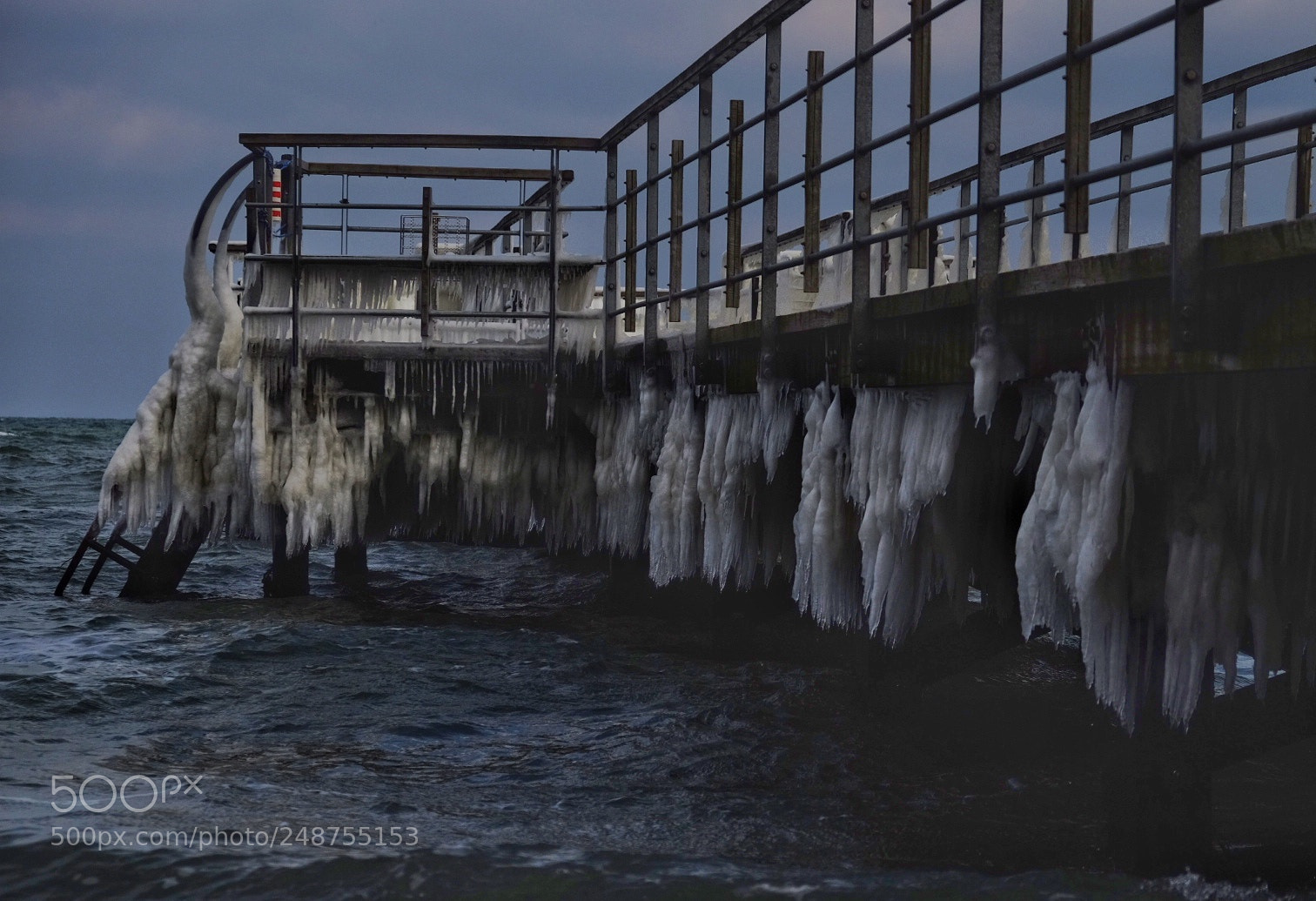 Fujifilm X-T10 sample photo. Frozen bridge in denmark photography