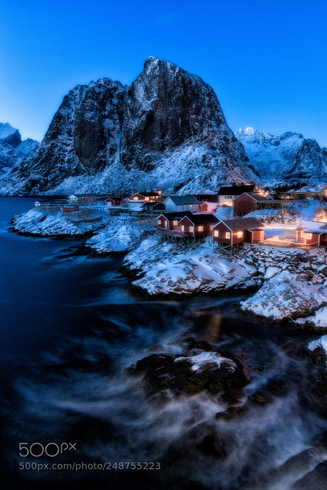 Nikon D500 sample photo. Blue hour in hamn photography