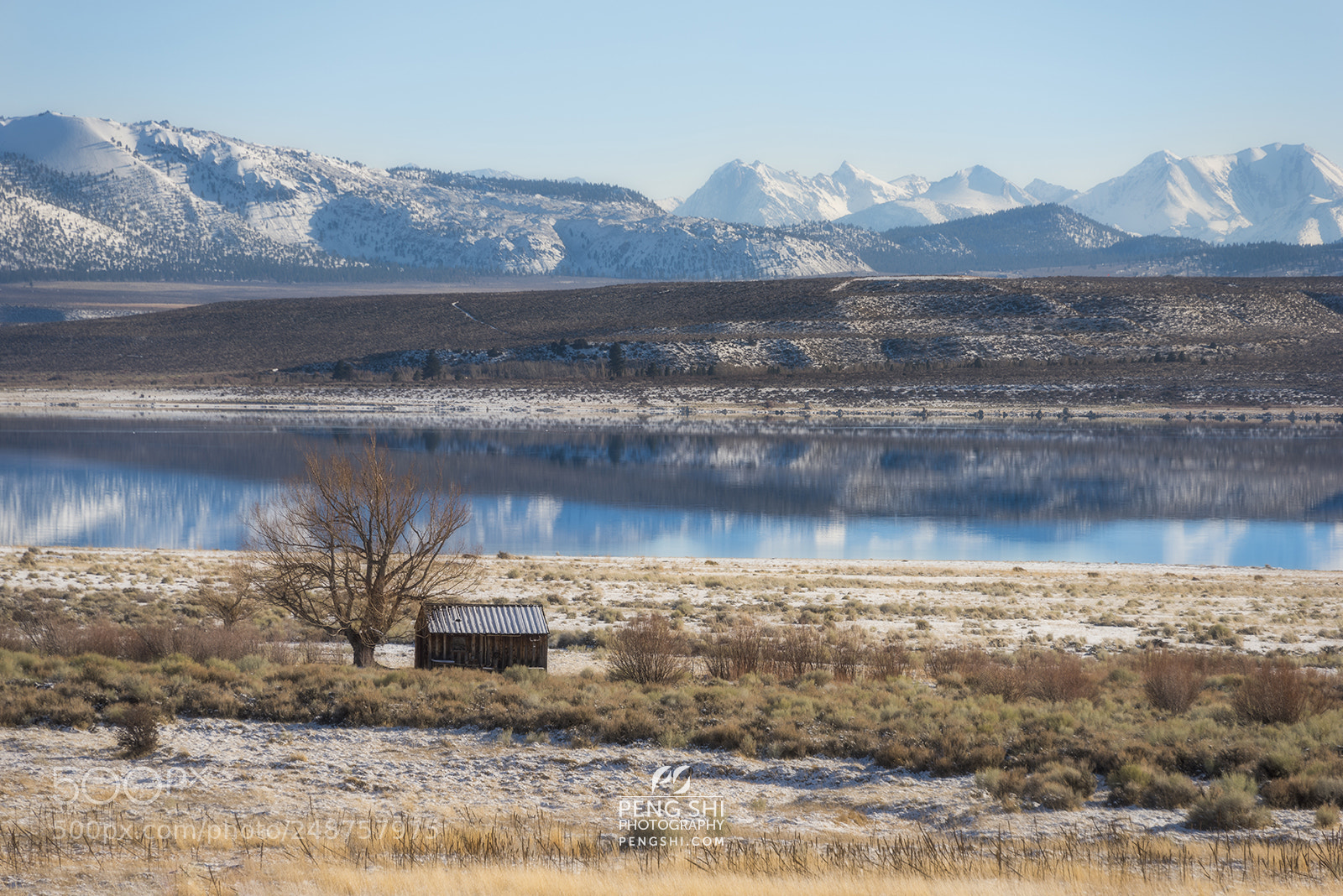 Nikon D810 sample photo. Lone hut in sierra photography