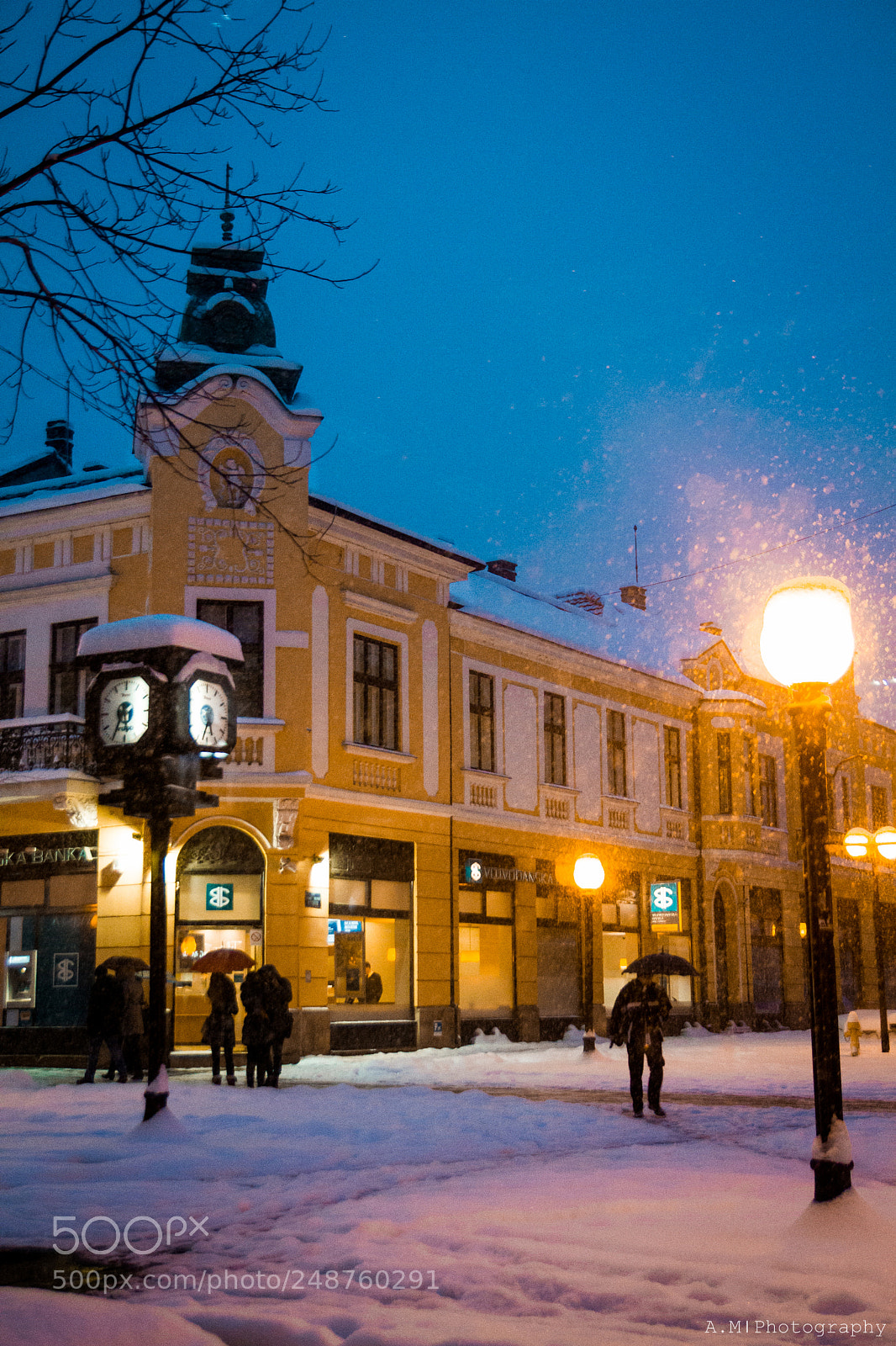 Canon EOS 7D sample photo. Old city under snow photography