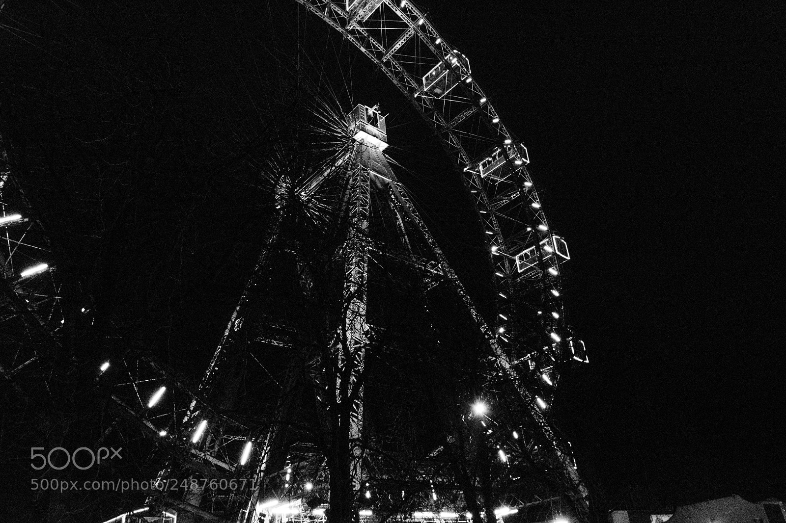 Nikon D5500 sample photo. Vienna giant wheel photography