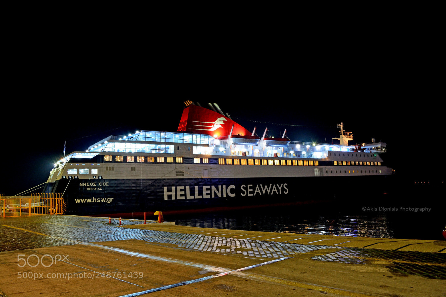 Nikon D5200 sample photo. Ro-ro passenger ships nissos photography