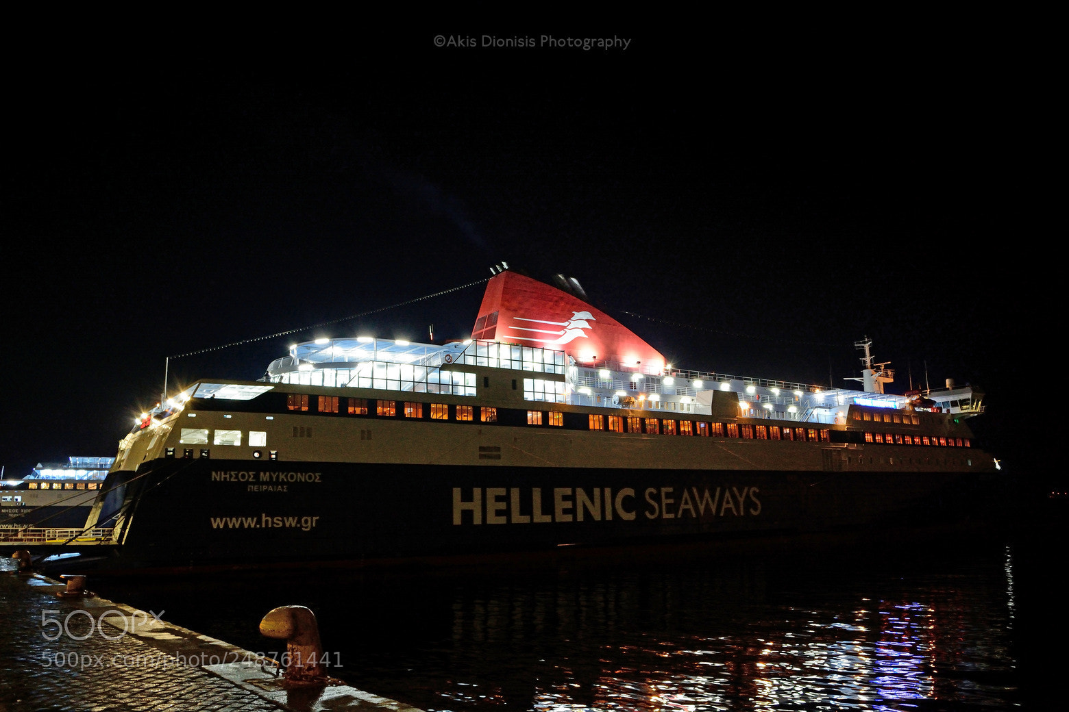 Nikon D5200 sample photo. Ro-ro passenger ships nissos photography