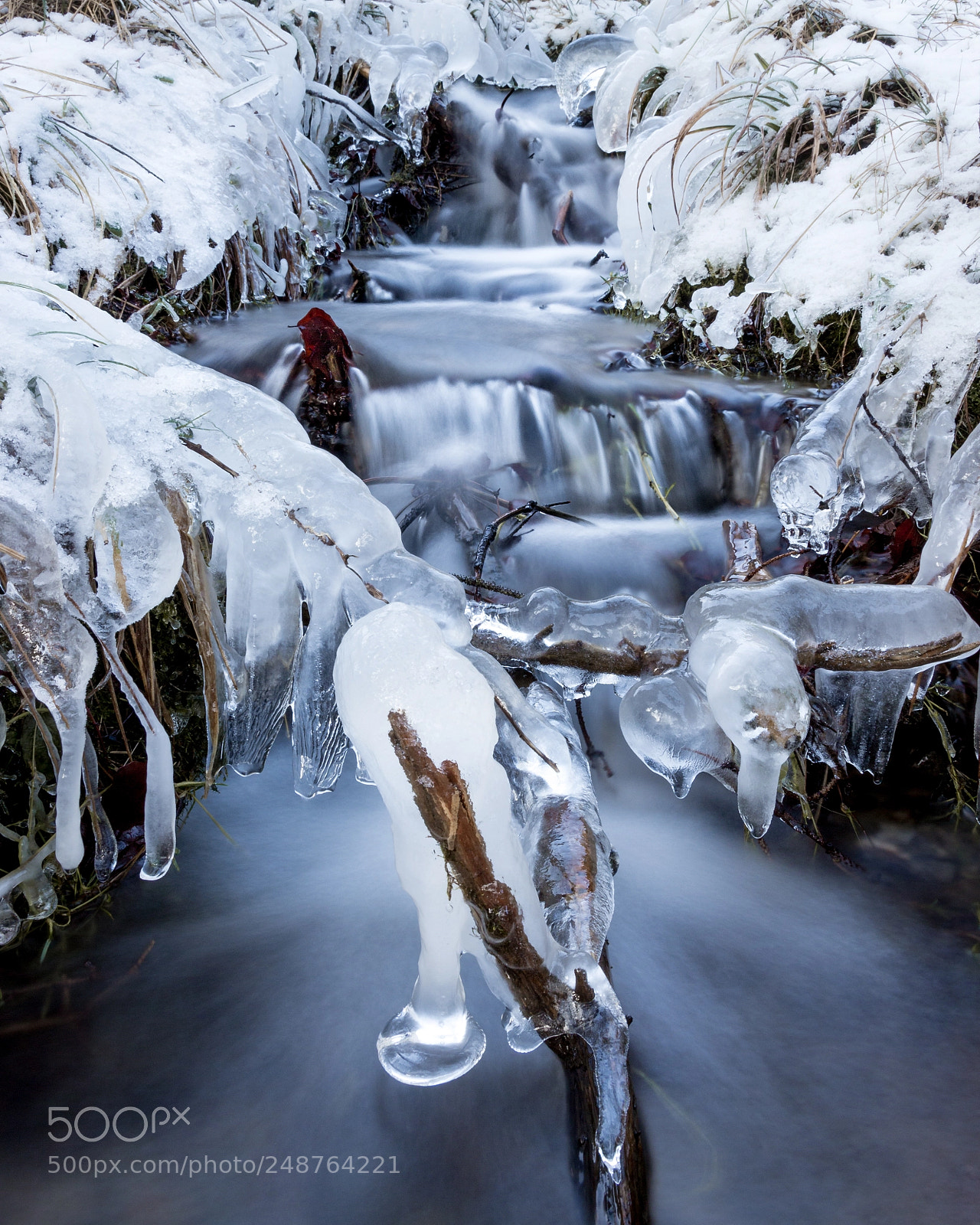 Canon EOS 700D (EOS Rebel T5i / EOS Kiss X7i) sample photo. Icy stream photography