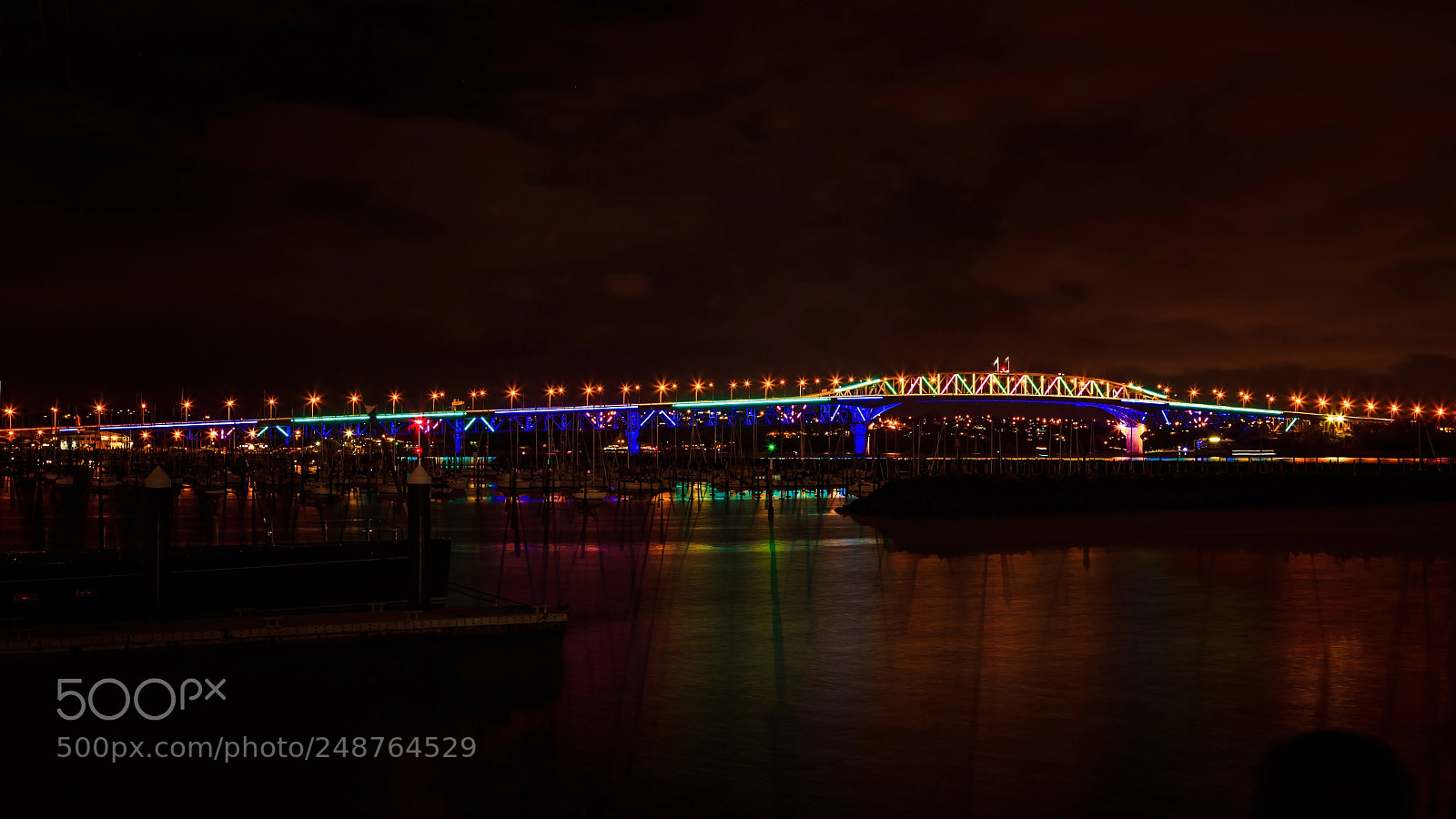 Canon EOS 7D Mark II sample photo. Auckland harbour bridge vibgyor photography